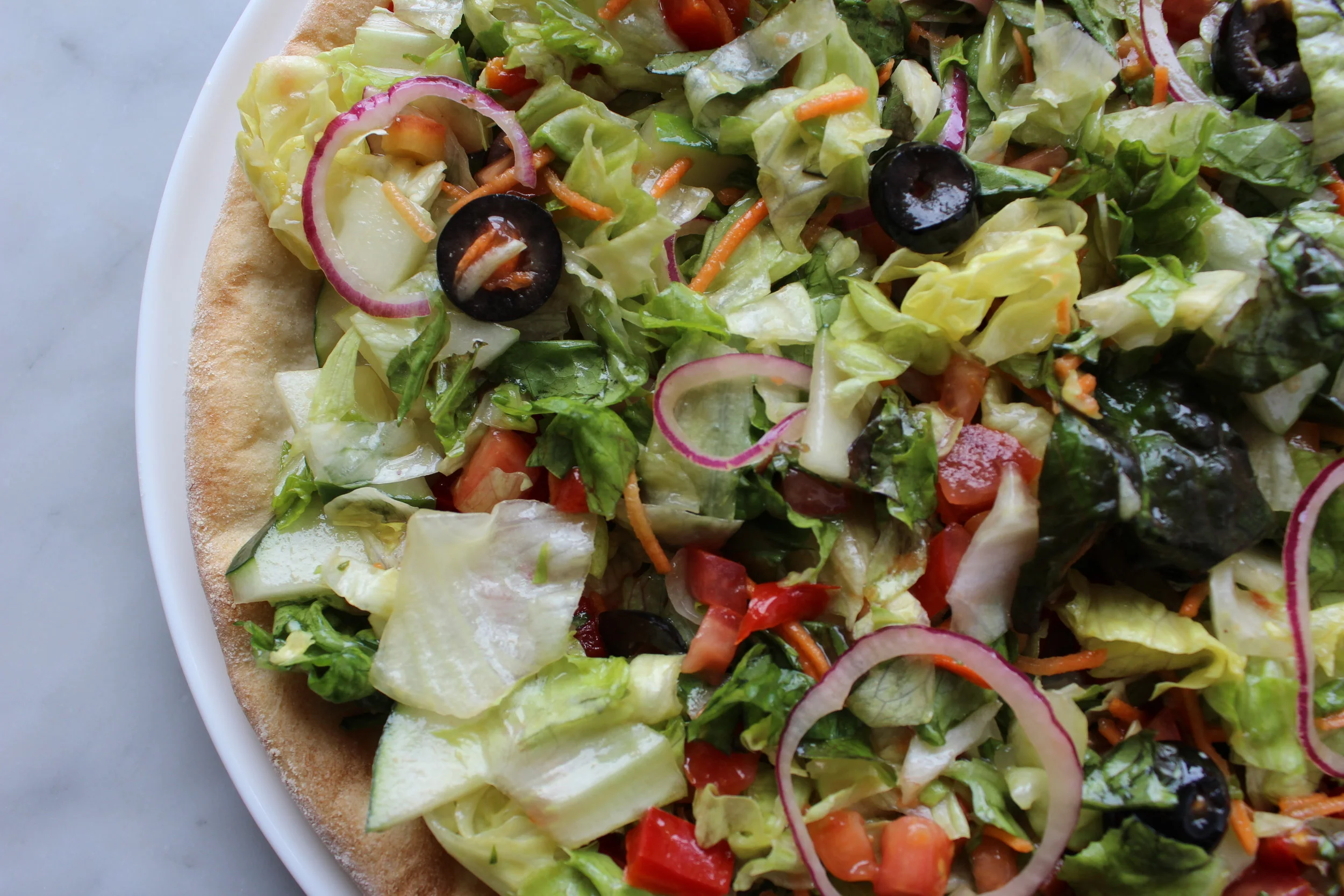Pizza Insalata (Salad Pizza)