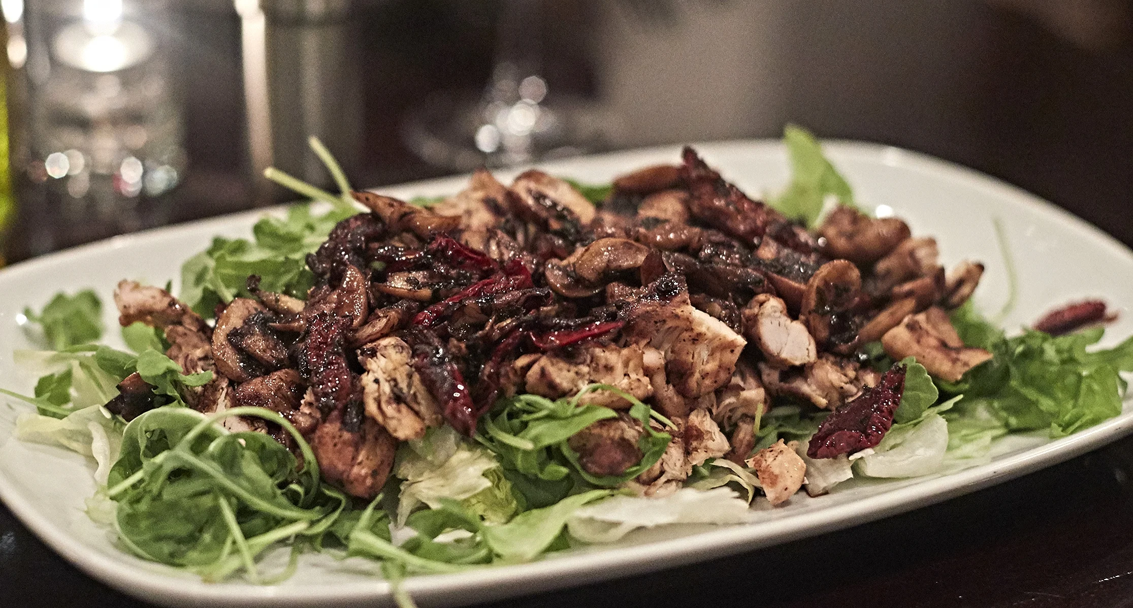 Pollo Caldo (warm grilled chicken salad)
