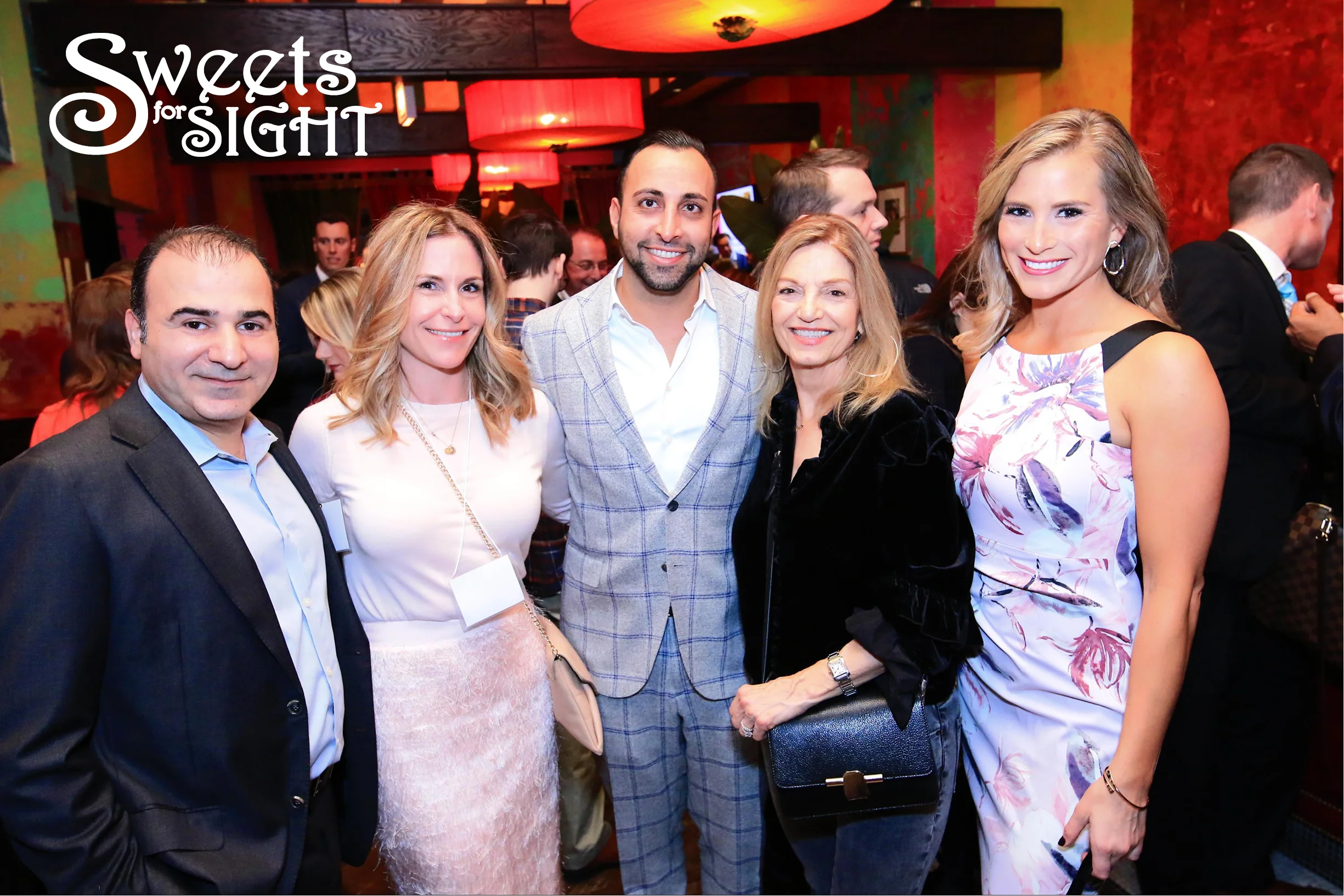 Guests had a blast an our annual Sweets for Sight 2017 fundraiser. This group posed together for a funny group shot.