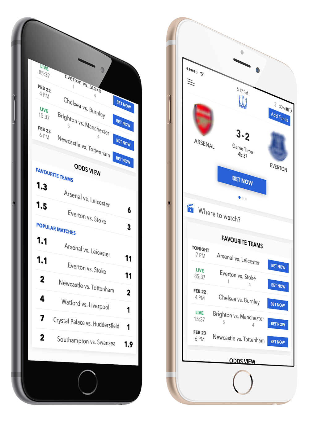 All your betting needs in one centralized app.