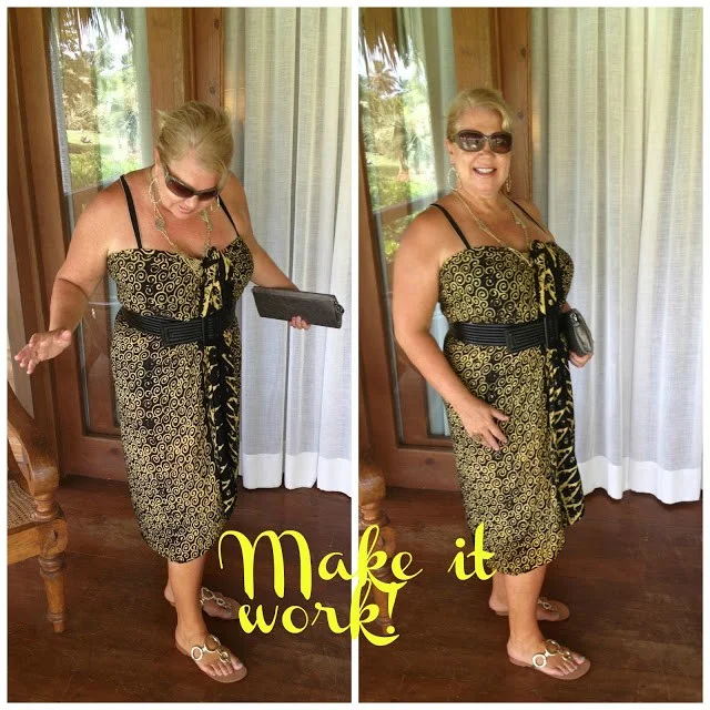 How to Create Resort Wear Out of a Bra & Belt (when your luggage is delayed)