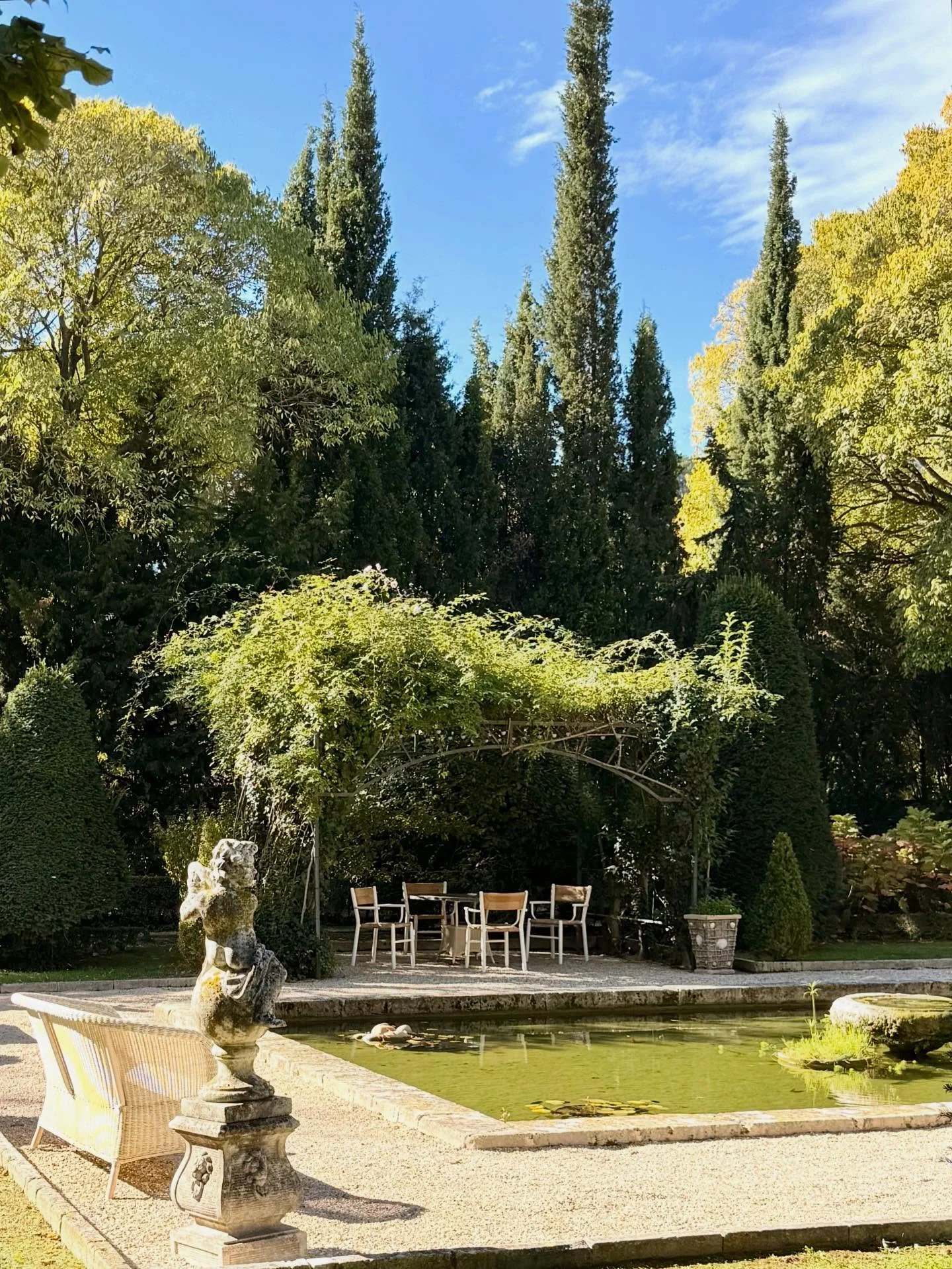 First stop: Les Baux, France, with a delightful stay at a favorite in Provence, Baumani&egrave;re Hotel &amp; Spa. A visit to always stunning Carri&egrave;res des Lumi&egrave;res and lunch at the 3 Michelin star L&rsquo;Oustau de Baumani&egrave;re wi