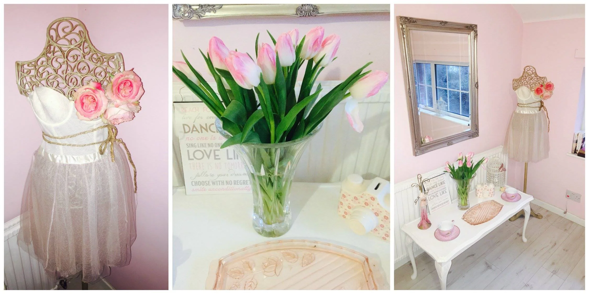 There is nothing nicer in a room than fresh flowers and these lovely little tulips are from Tescos.
