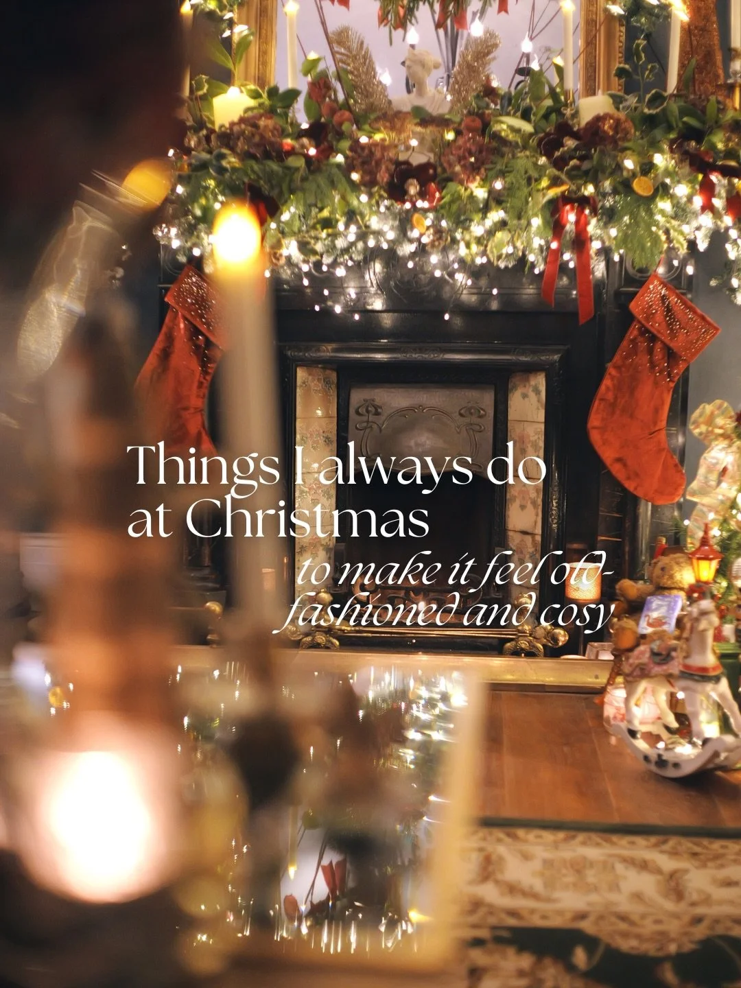 I decorate for Christmas the same way I renovate my house&hellip; slowly 🤍
 Nothing rushed. Nothing perfect. Just layers, memories and cosy corners that grow each year.

If you love a vintage, old-fashioned Christmas with a bit of heart behind it, y
