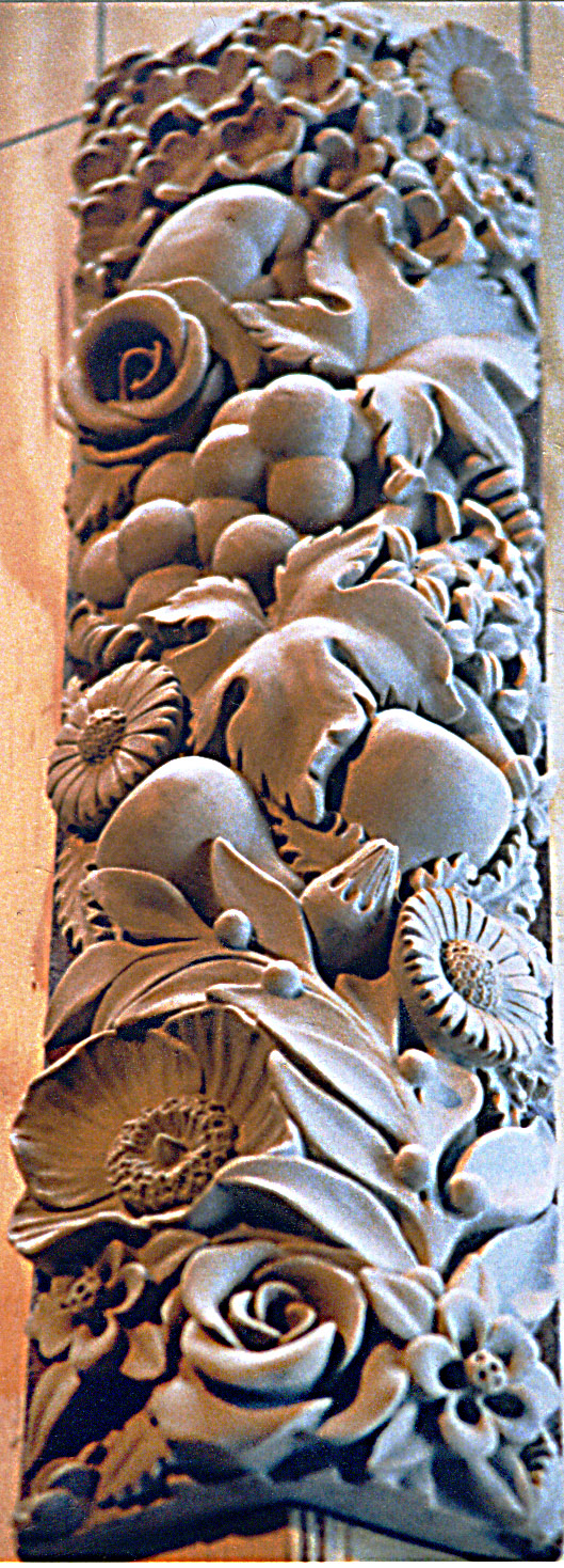 Flowers and Fruit Ceiling Molding