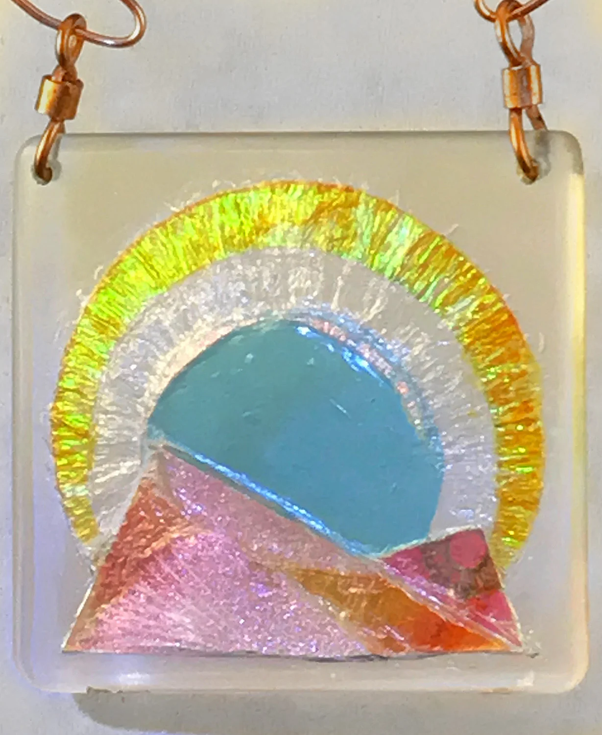 Blue Sun Rising pendant