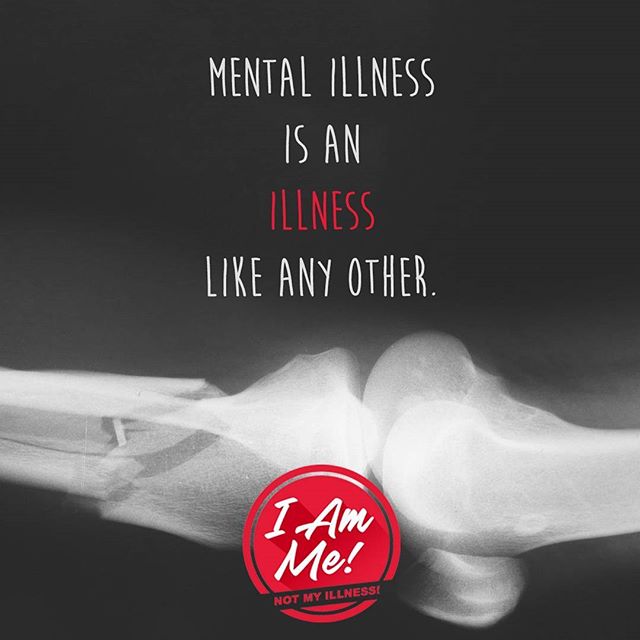 Mental Illness is an ILLNESS like any other.
-
-
I am me! Not my illness! What is this about? Link in bio --&gt;
-
-
-
-
#endstigma #endthestigma #mentalhealth #mentalhealthawareness #stigma #bellletstalk #depression #mhsm #mentalillness #anxiety #ps