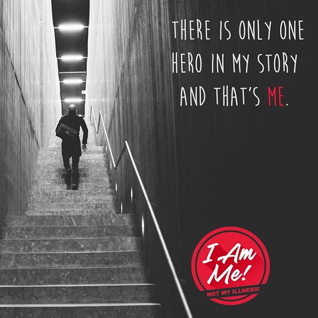 There is only one hero in my story and that's me. Despite the struggles that you might see, the fact that I exist is a testament to who I am.

I am me! Not my illness! What is this about? Link in bio --&gt;
-
-
Photo from Unsplash by Heidi Sandstrom.