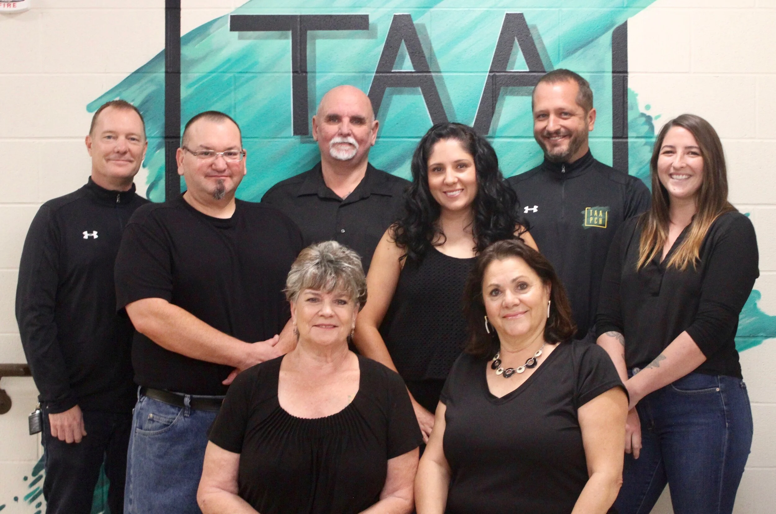Staff members at The Arts Academy (left to right) include Brook Mead, Scott Santisteven, Jill Townsend, Jack Salesses, Aubrey Vialpando, Roxanne Pignanelli, Josh Muller, Taylor Gilman and not pictured Kennedy Pugh.