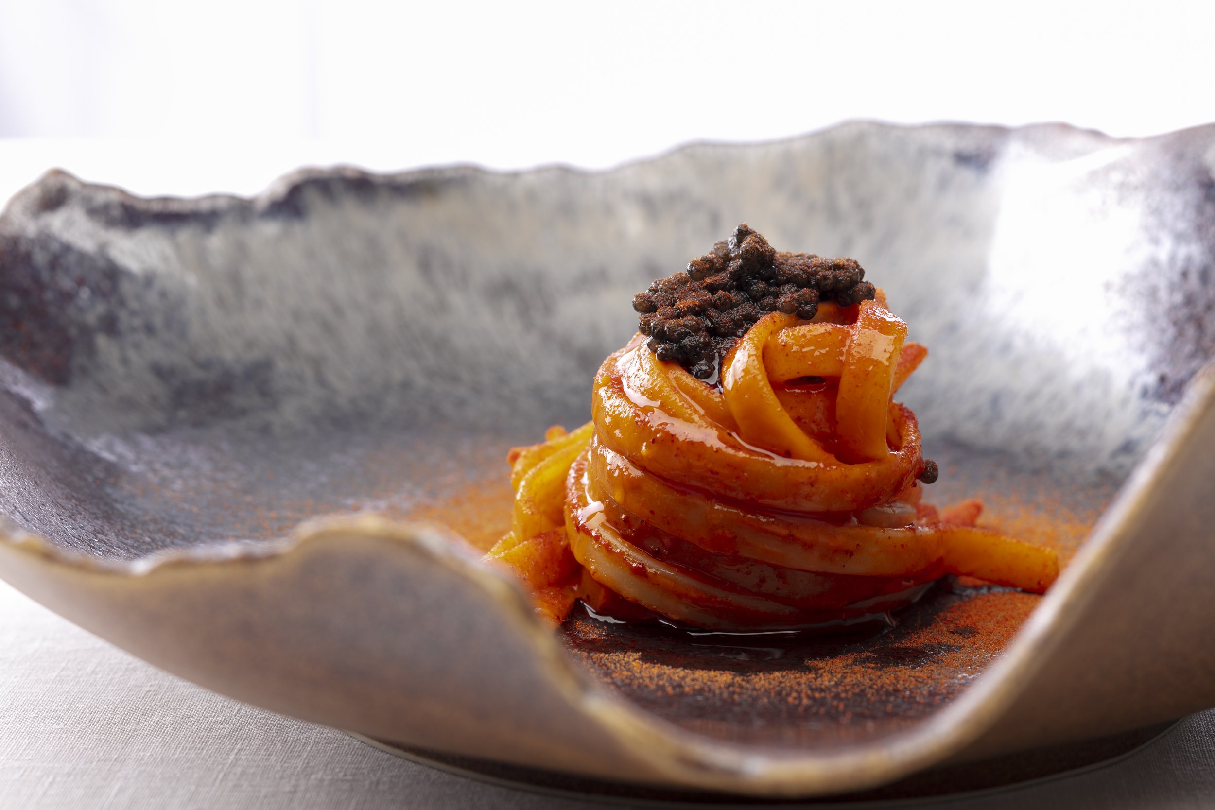 Tagliatella in red and Calvisius caviar3.jpg