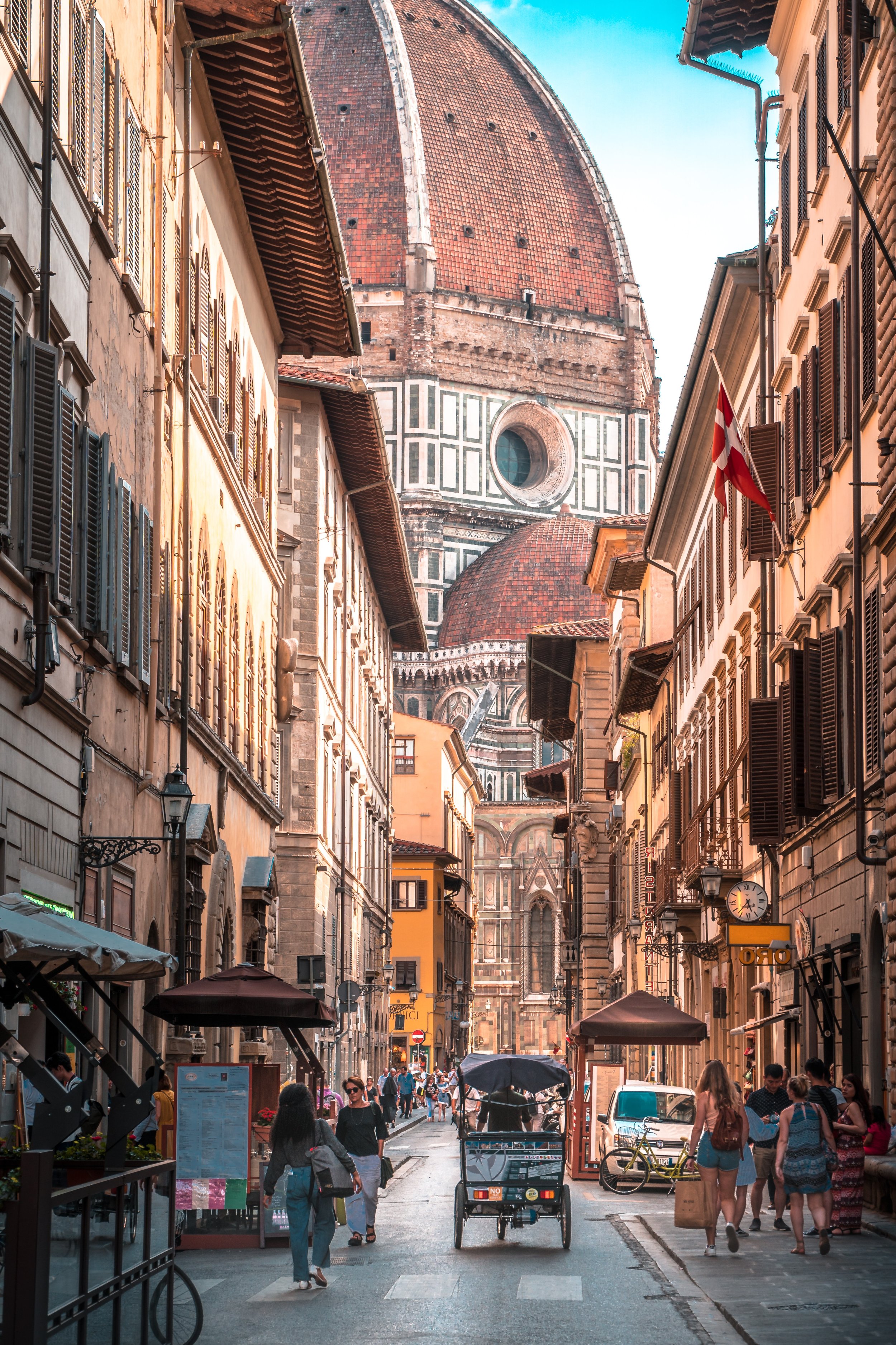  A city street in Florence 