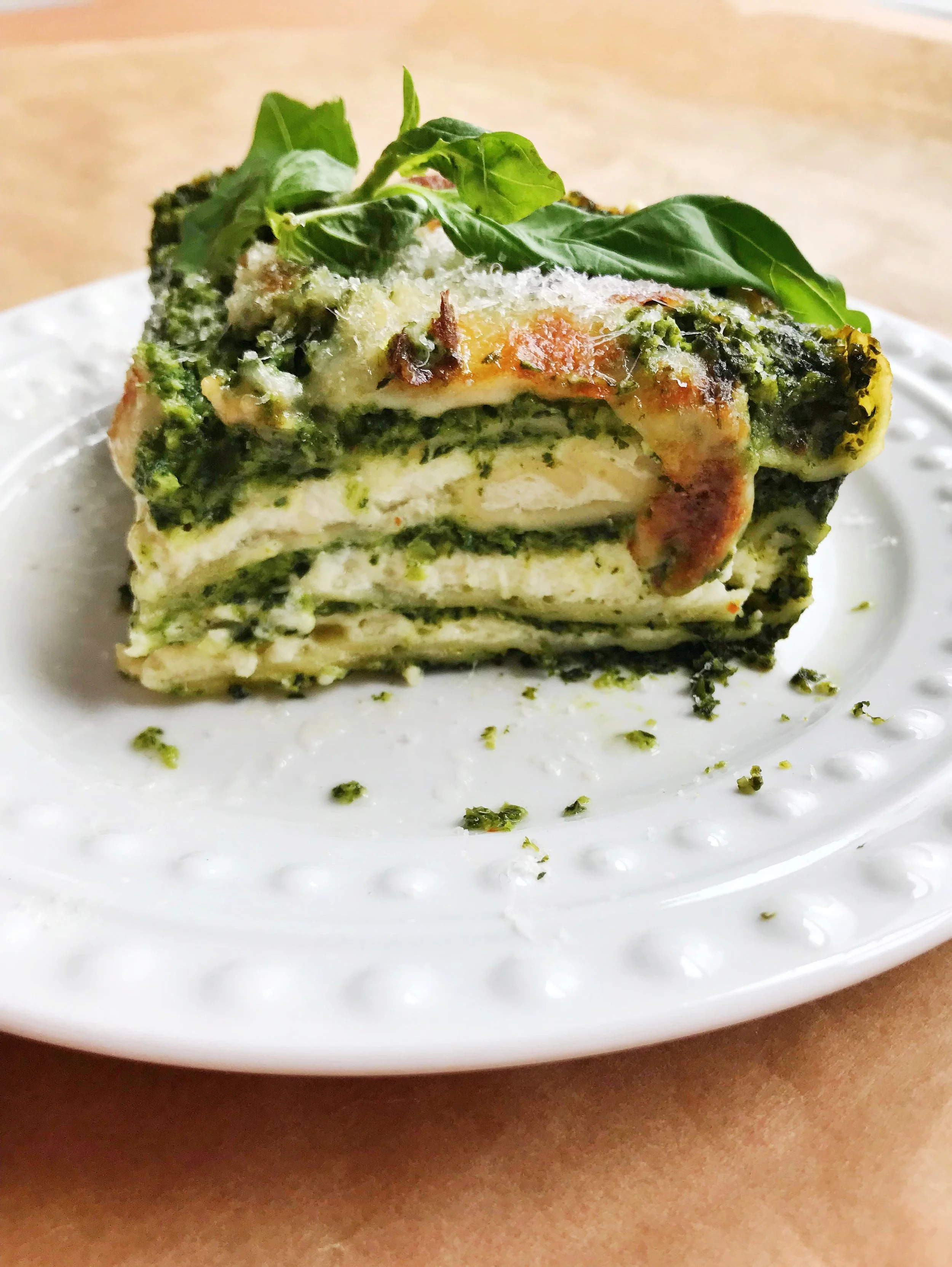 Goat Cheese Spring Lasagna