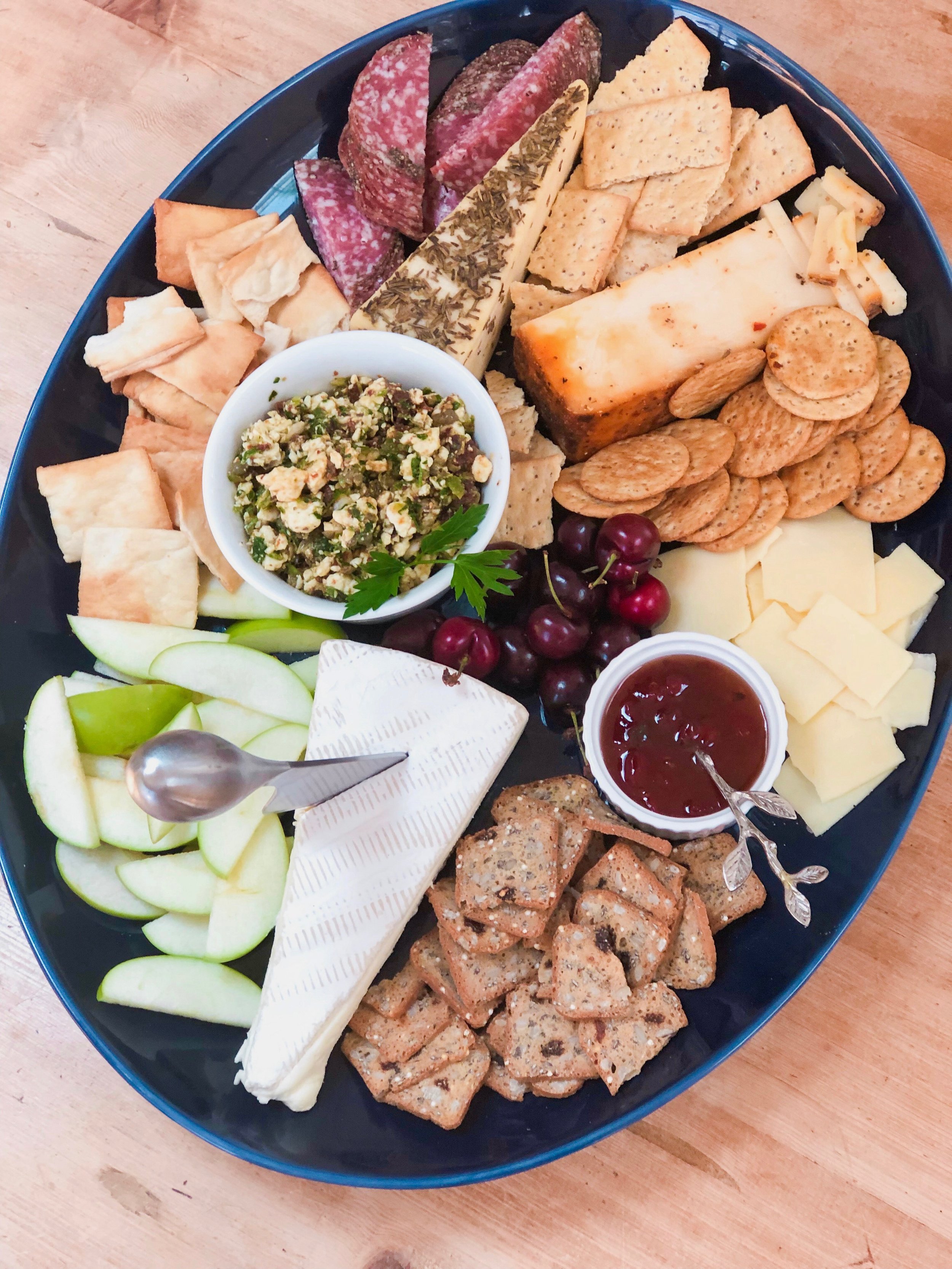 Trader Joe's Cheese and Charcuterie Board - The BakerMama