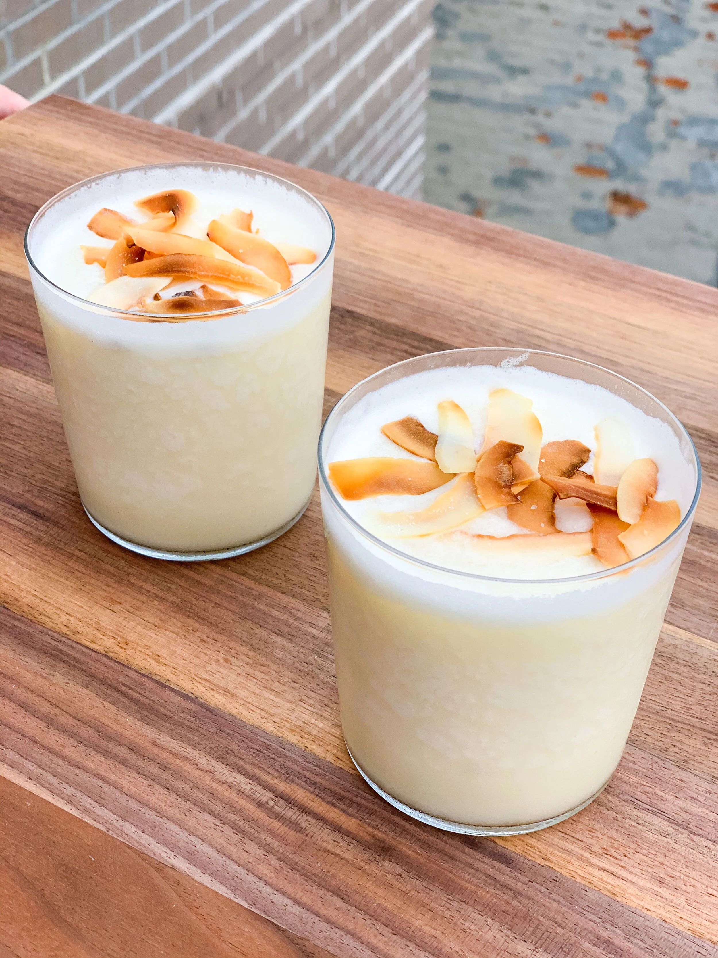 Piña Colada with Toasted Coconut