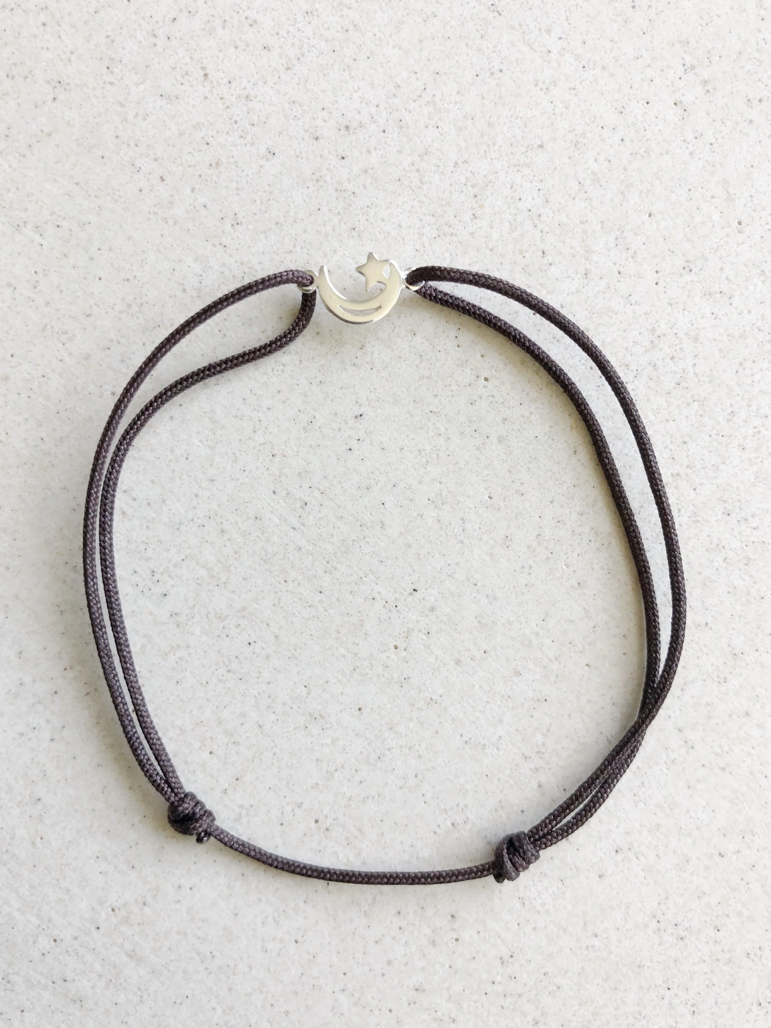 Crescent Star Mini String Bracelet