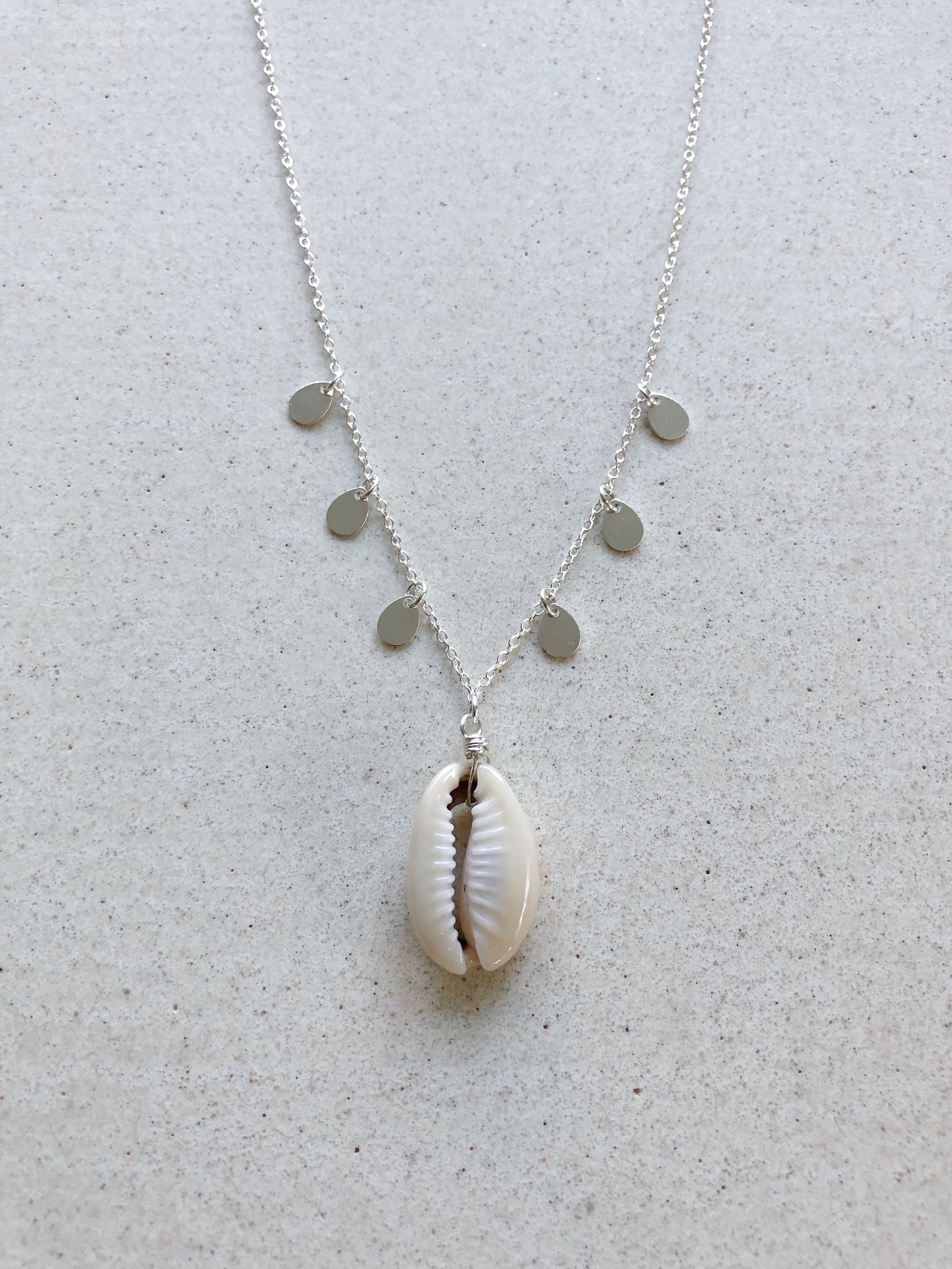 Cowrie Shell with Coins Necklace