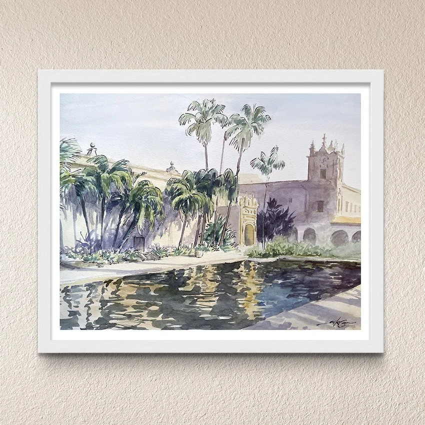 Palms Along the Pond - WhiteFrame.jpg
