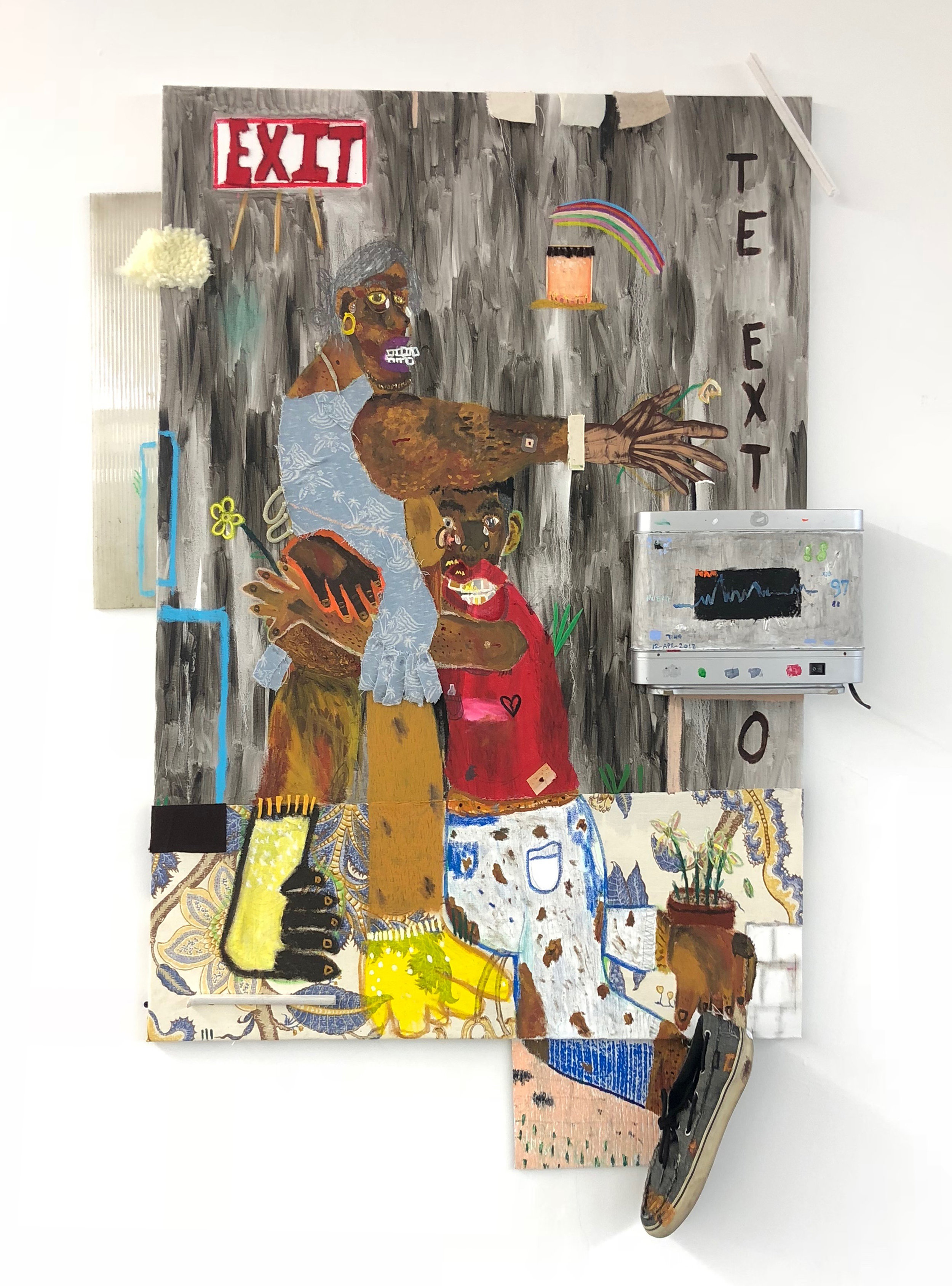 Te Extra ñ o Mixed media on canvas 60 x 36 in $6,000