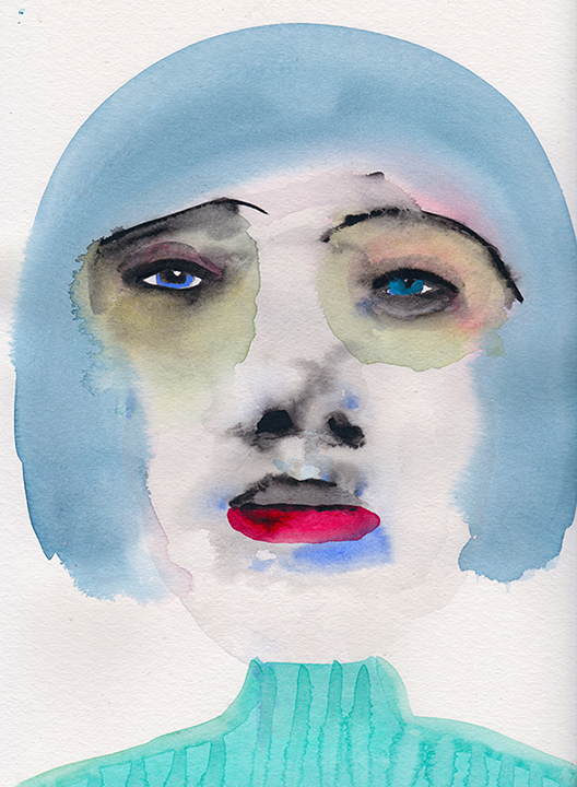 untitled Watercolor on paper 12 x 9 in