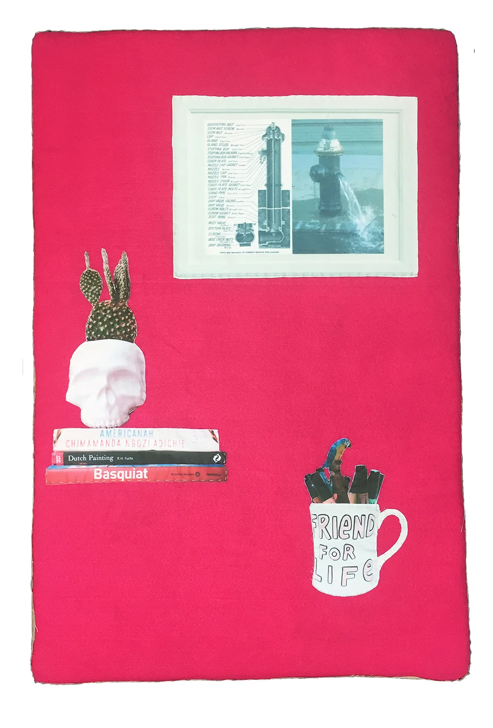Portrait Of The Artist As A Young Herb Digital Print on Fabric, Felt, Stretched on Foam 24 x 36 x 2 in