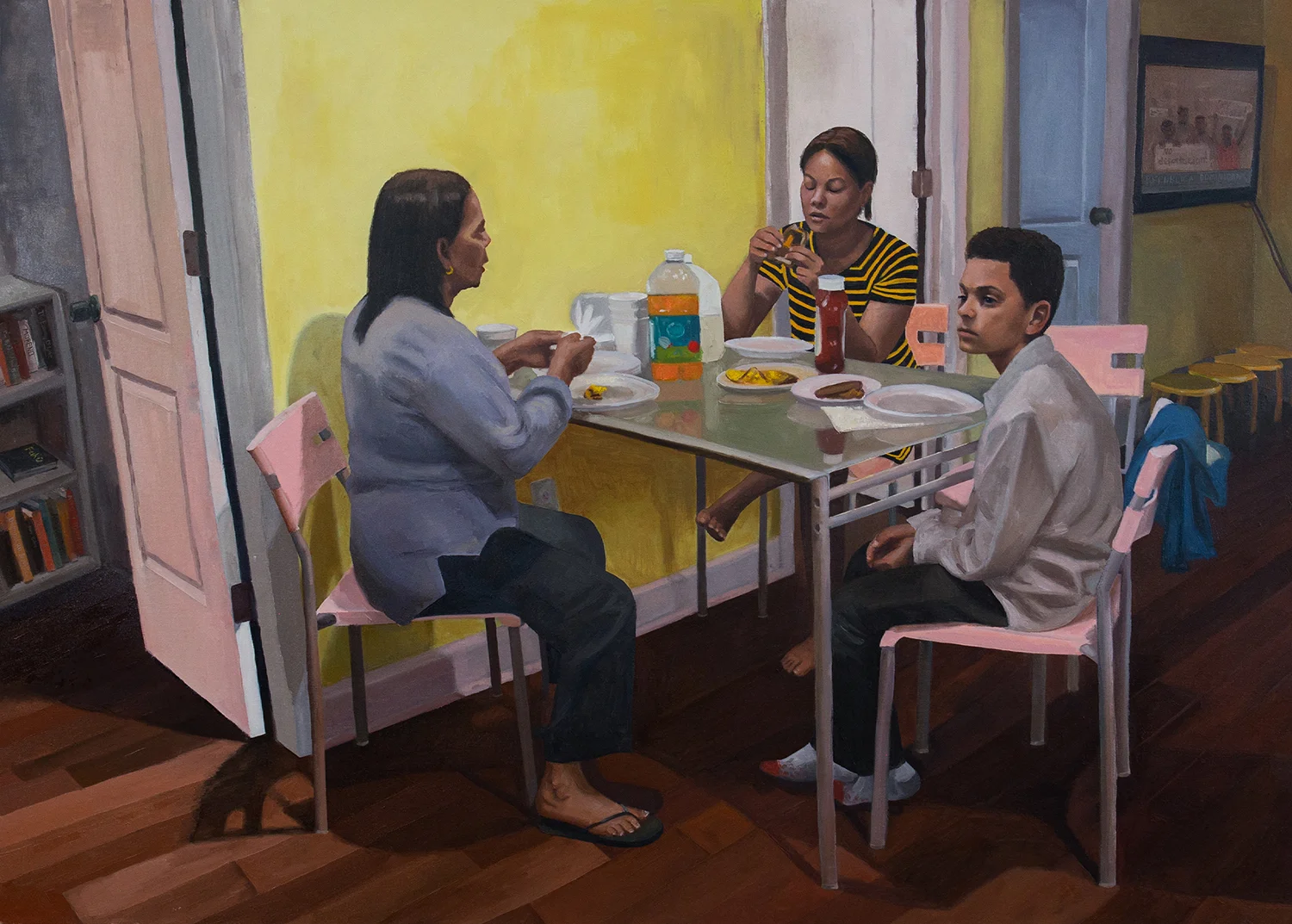 The Beautiful Ones Oil on canvas 40 x 56 in