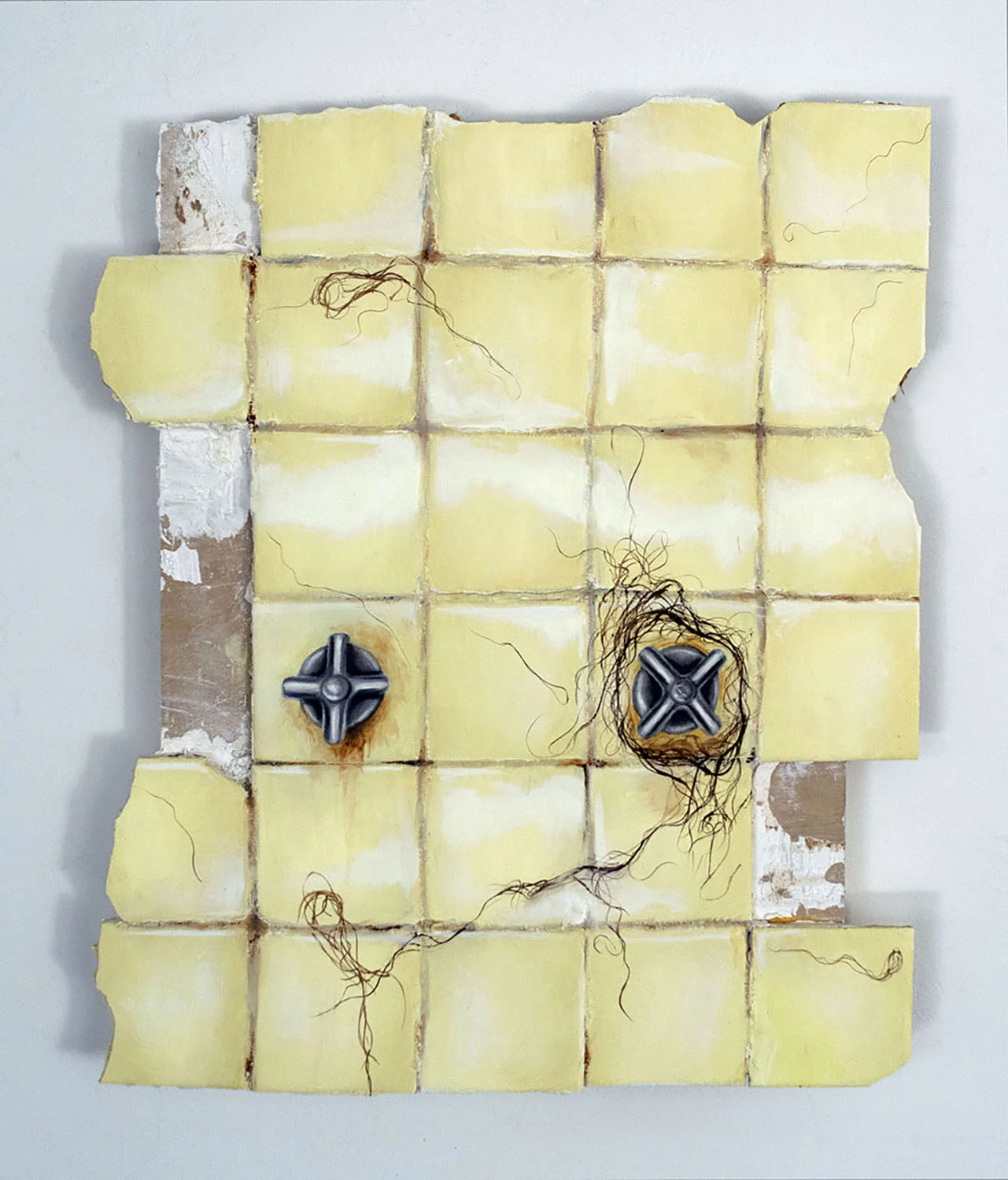 Do you see what I see? Mixed media on panel 26 x 20in