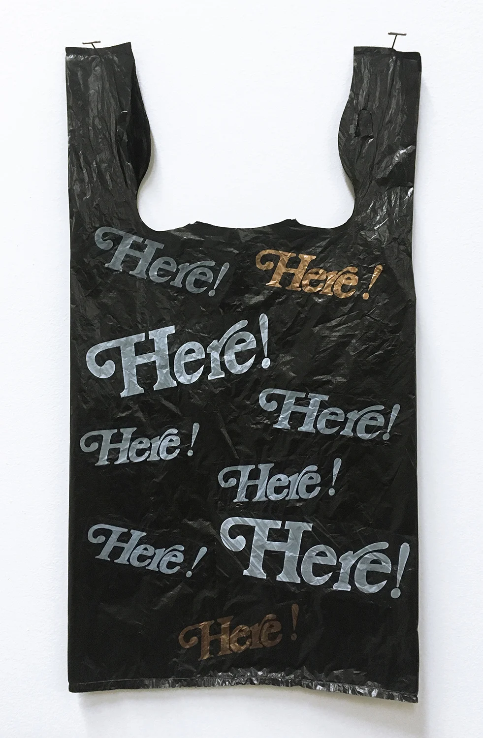 Here! Here! Here! Bag Plastic bag 11 x 21 in