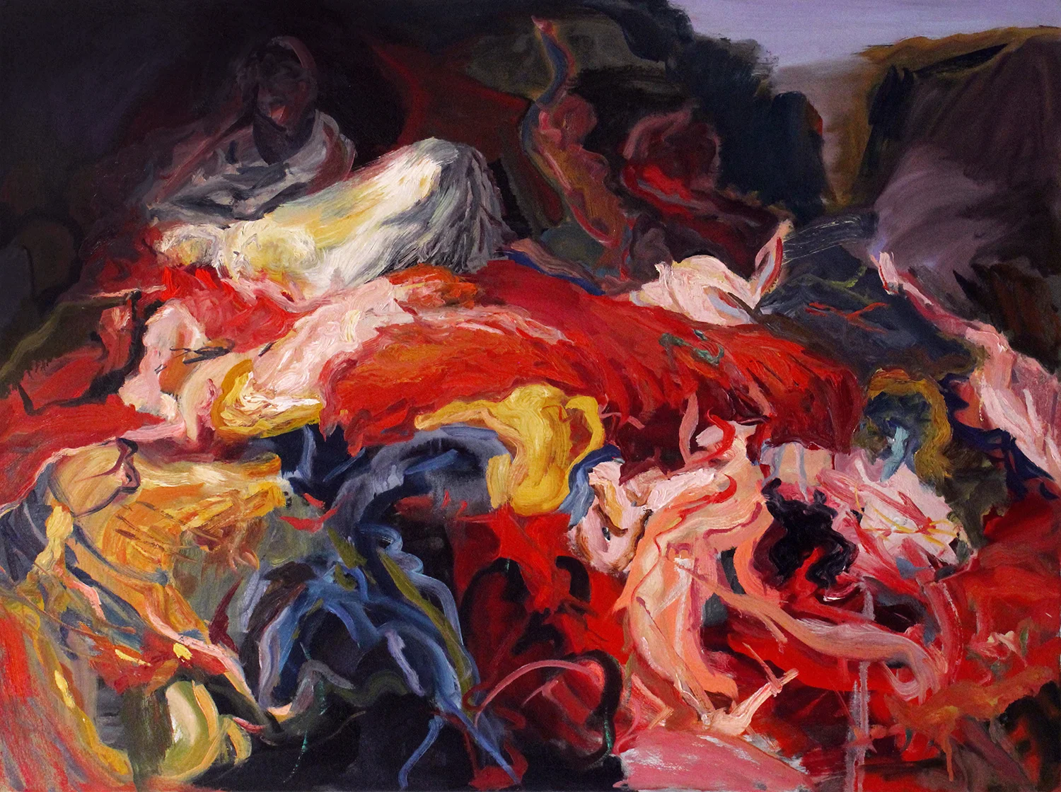 Death of Sardapolous Oil on canvas 72 x 52in