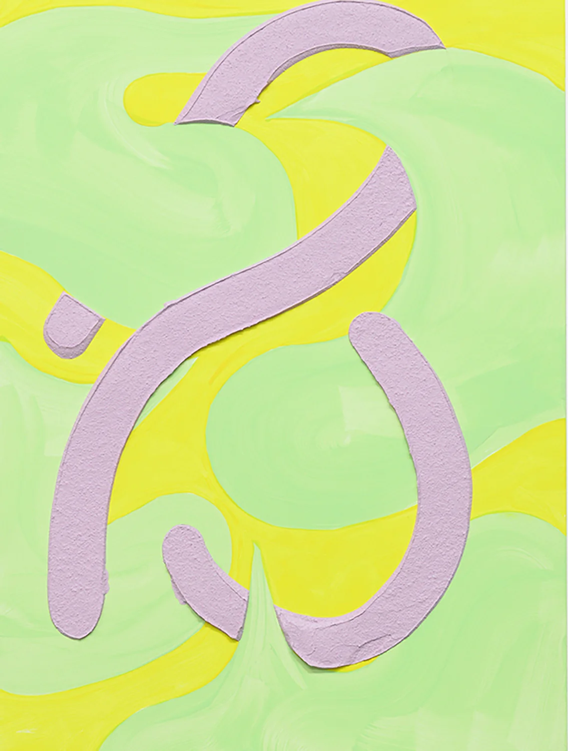 Nopales Acrylic, latex paint, pumice medium on panel 12 x 16 in