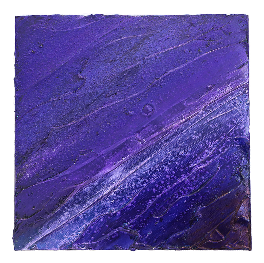 Meditation in violet Oil on panel 12 x 12 in