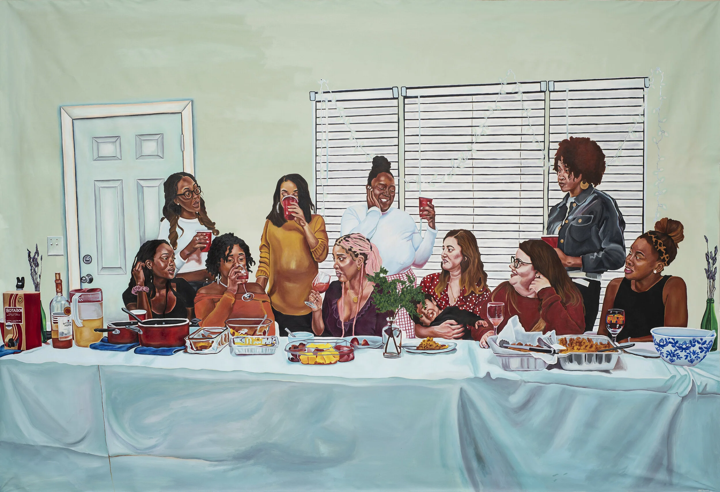 PRESENT:   LAST SUPPER Curated by Tamecca Seril February 9 - March 20, 2021  323 Canal Street | NYC Industry City | Brooklyn