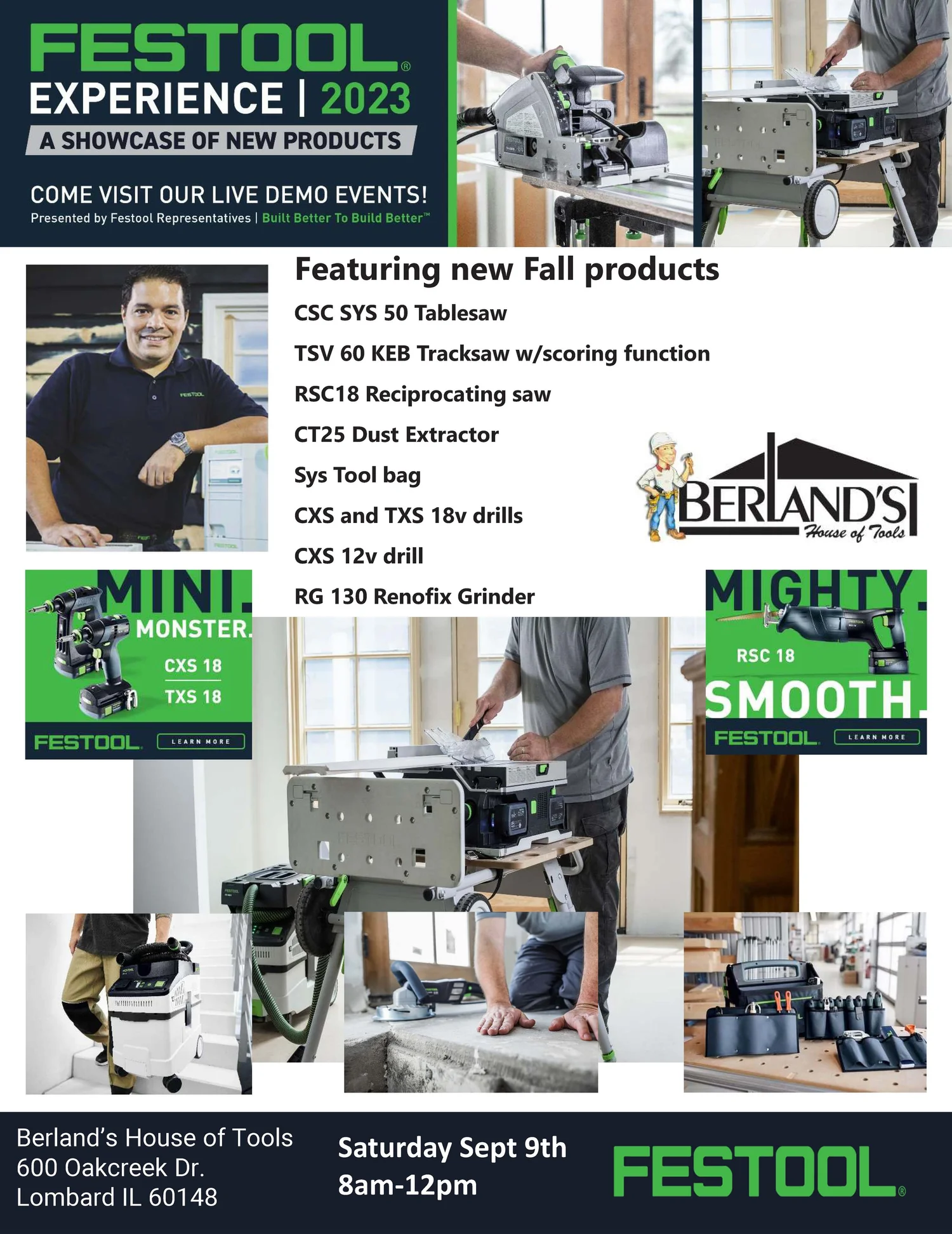Events — Berland's House of Tools
