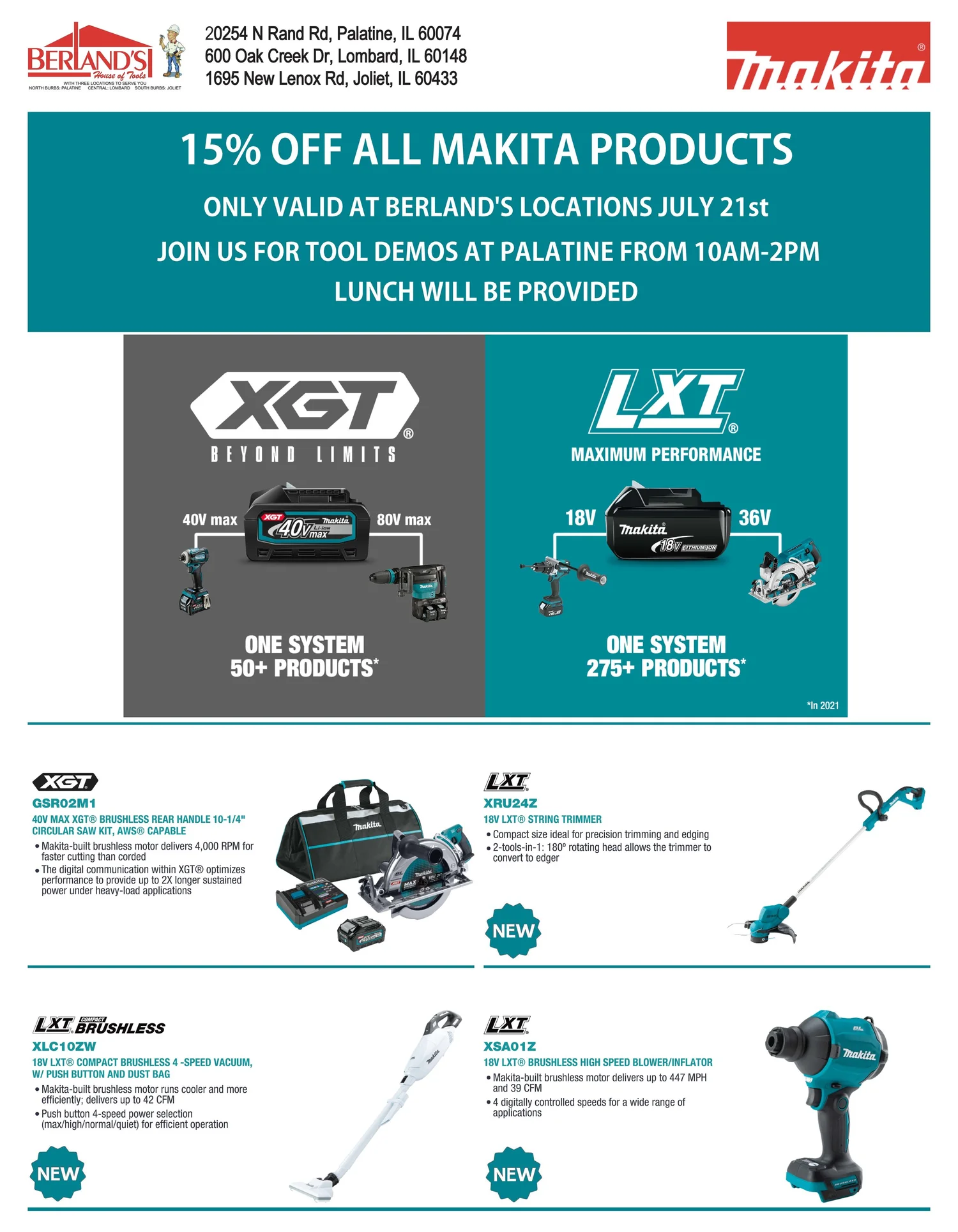 Events — Berland's House of Tools