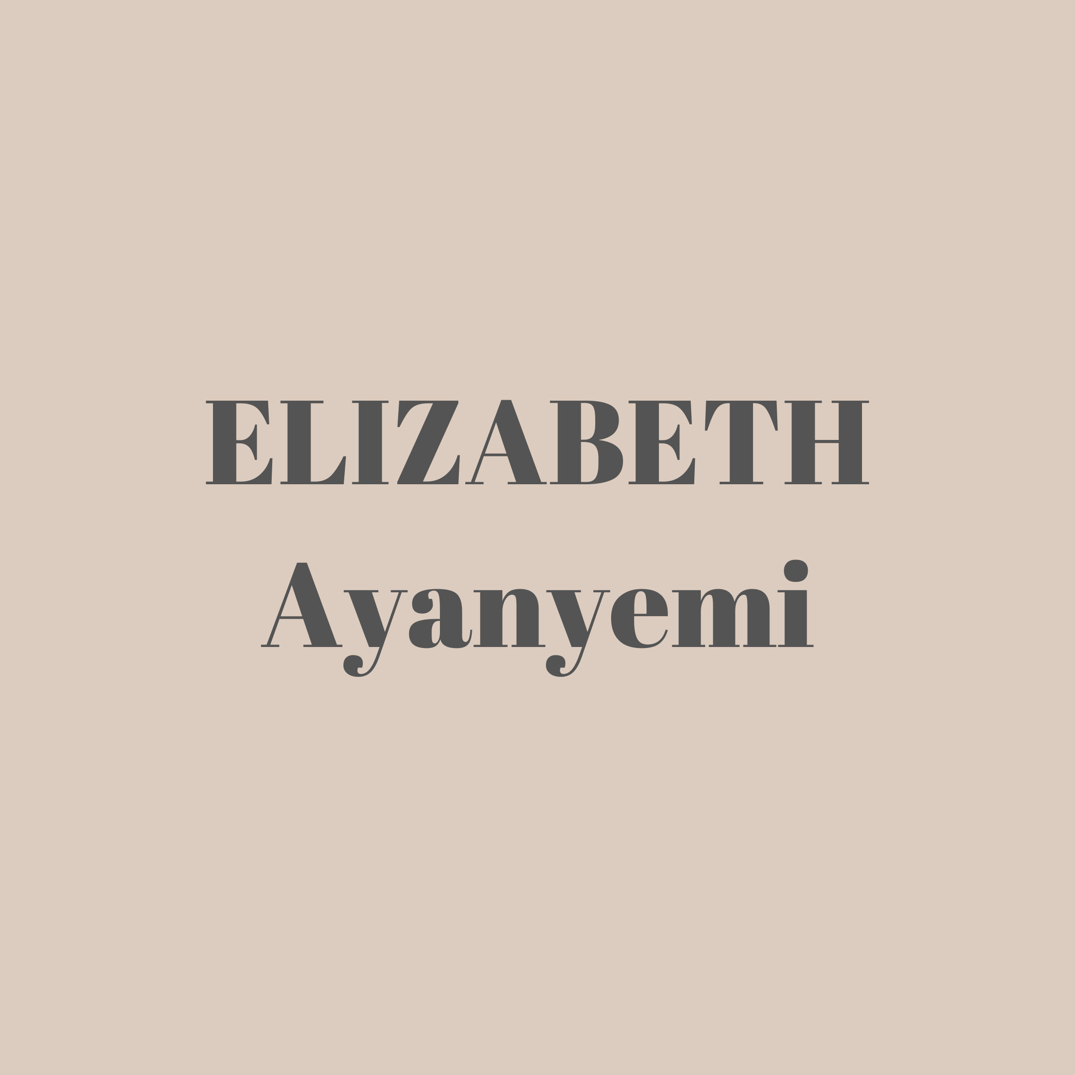 Elizabeth Ayanyemi - Secretary