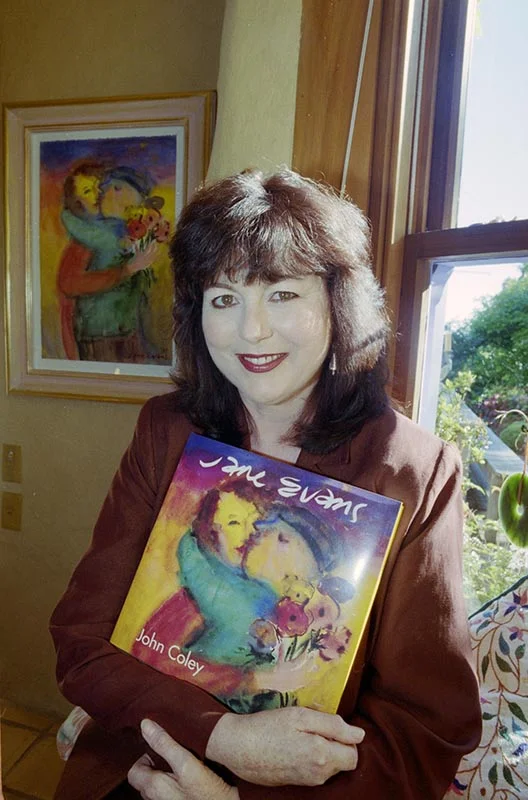 Jane with her published biography in 1997. Image courtesy of Nelson Provincial Museum. 
