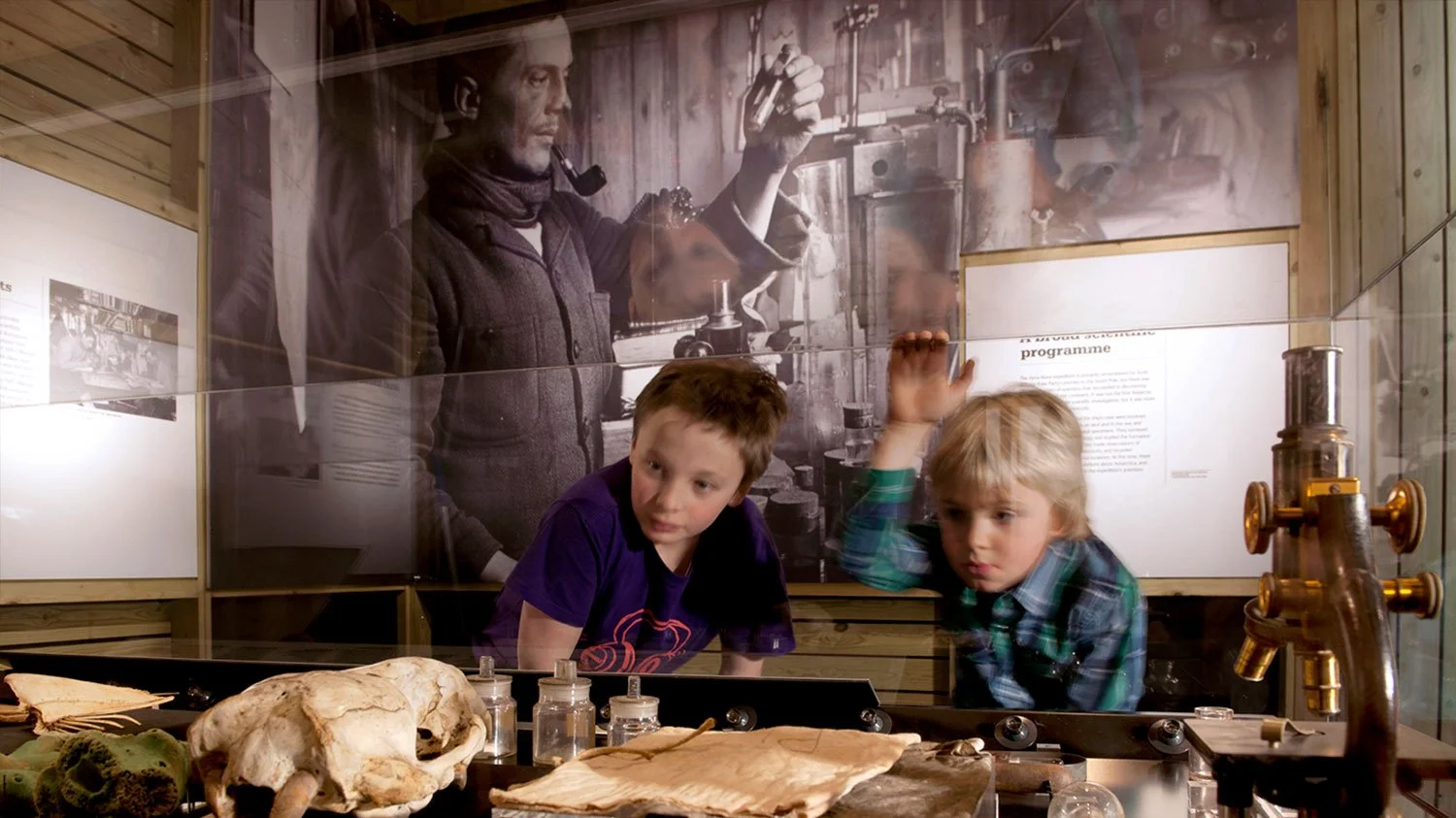  Designed for display in London and Sydney the exhibition ­centres around ­­a full scale representation of Scott’s Cape Evans Hut. 