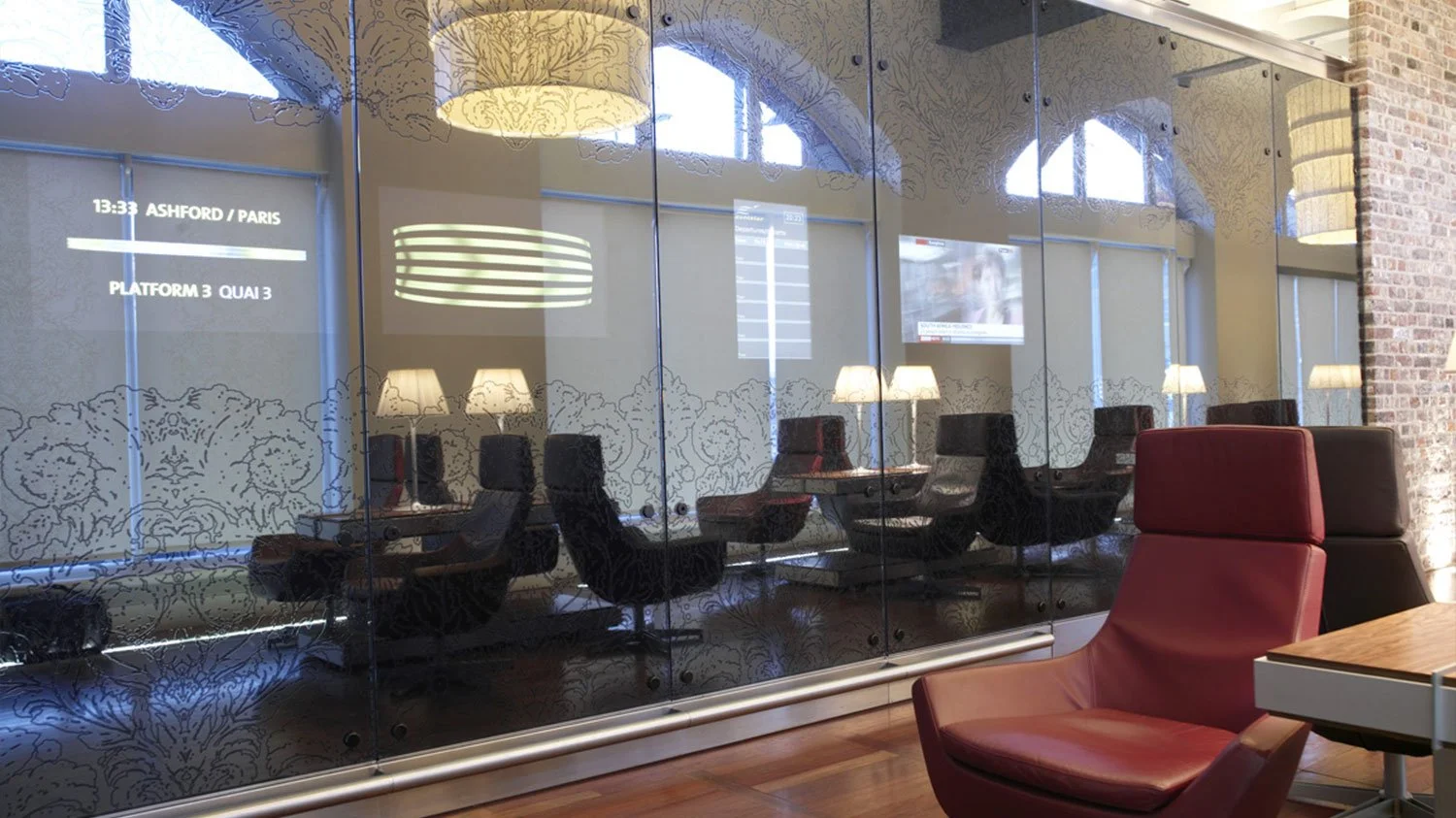  Whilst in the business premier lounge we designed bespoke furniture and created a unique pattern with Timorous Beasties to reflect the Victorian heritage through a contemporary lens. 