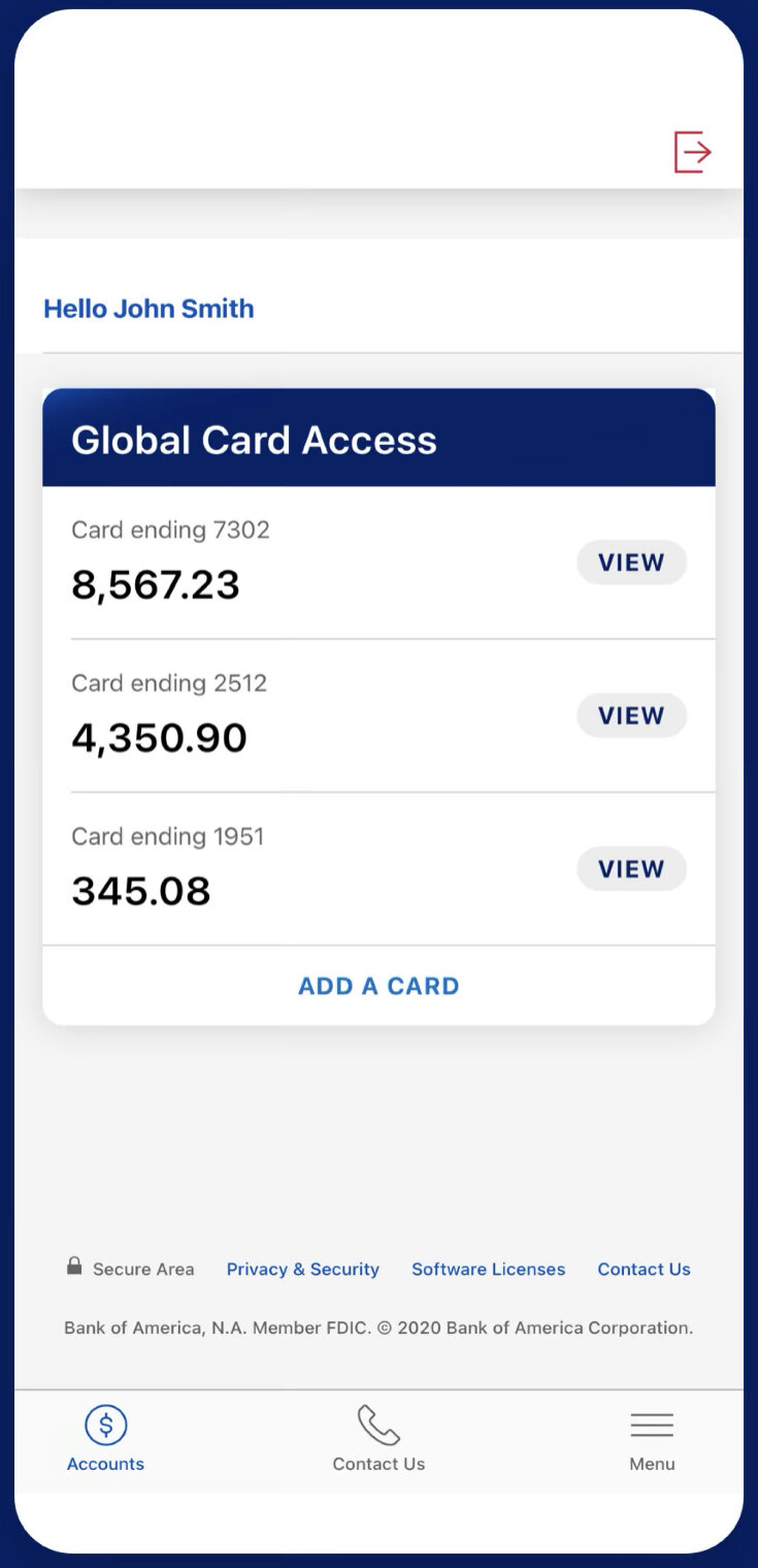 BofA Global Card Access