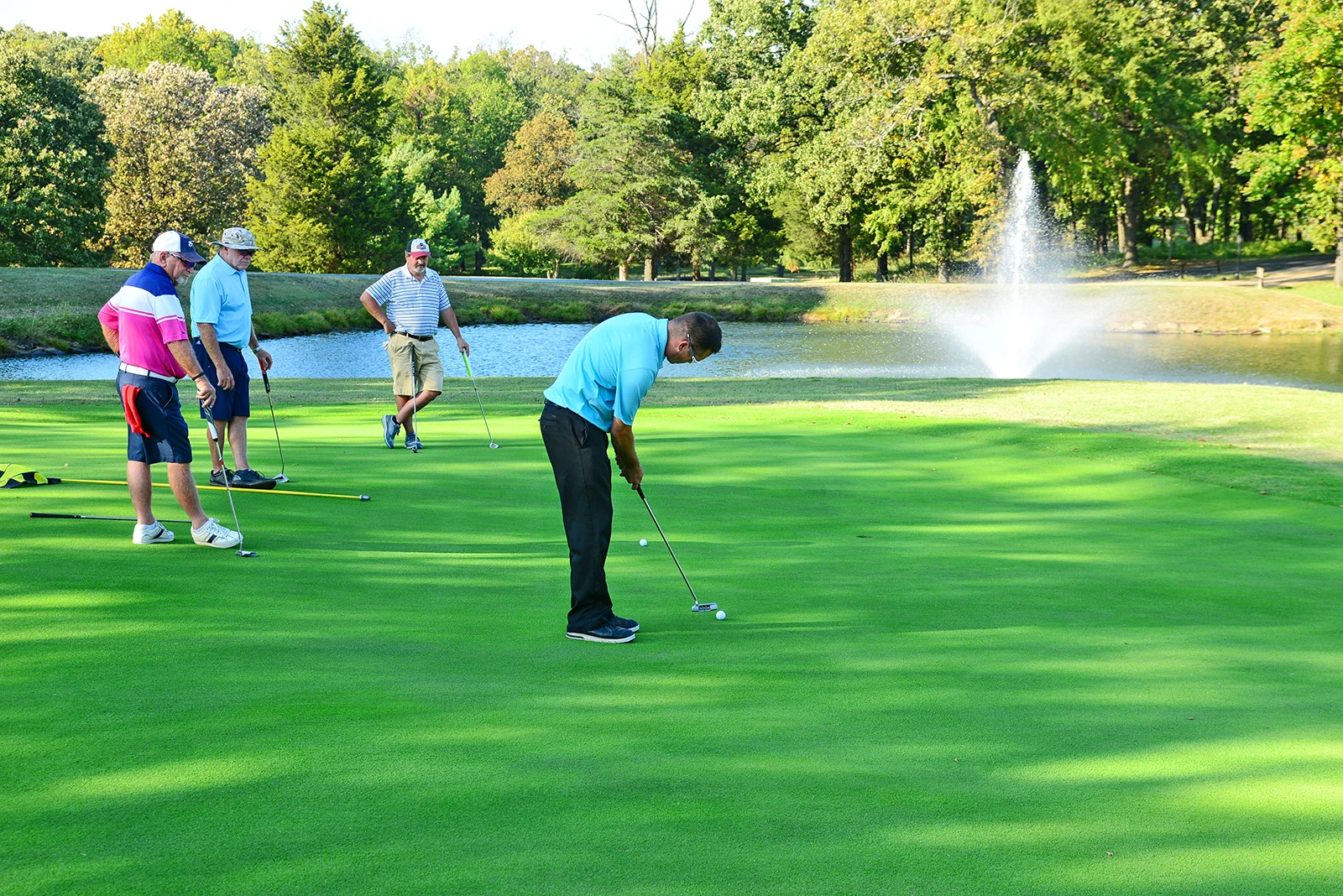 The Coves Golf Club is a beautiful and unique 18-hole championship course located just off Grand Lake. Designed by Brent Wadsworth and Randy Heckenkemper, the par-72 golf course offers numerous challenges for golfers. Well-placed bunkers, lake and out of bounds means each hole is unique in its design, so golfers of all skill levels will enjoy the demands of shot making.