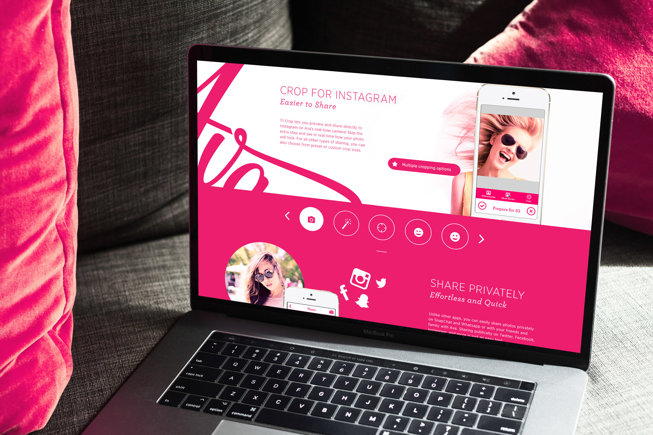 Wondershare approached me to design a camera app that would appeal to young, image-conscious women who love taking selfies. The objective was to design a user centric app that looks and feels visually modern and engaging, easy and enjoyable to use, and most importantly appeals to its primary demographic.