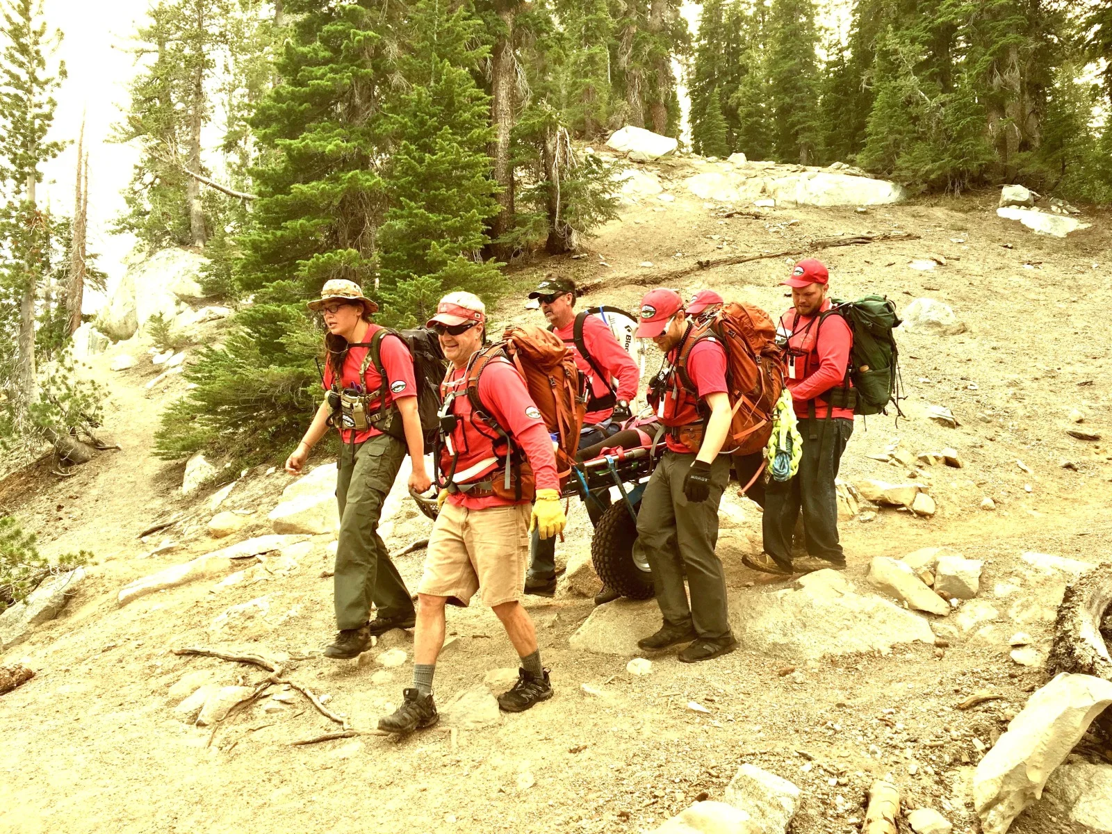Rolling out to the trailhead