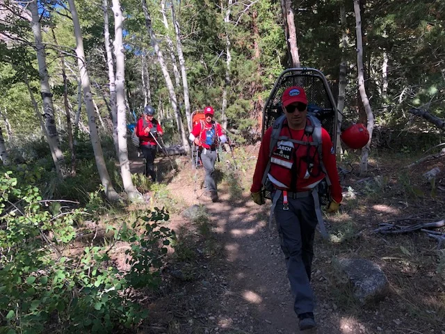 On the use trail. Image by J. Wallace