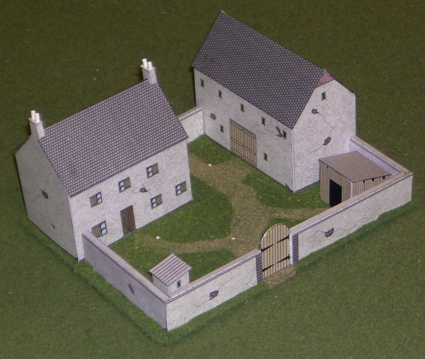 PDF of 15mm European Walled Farmhouse and Barn
