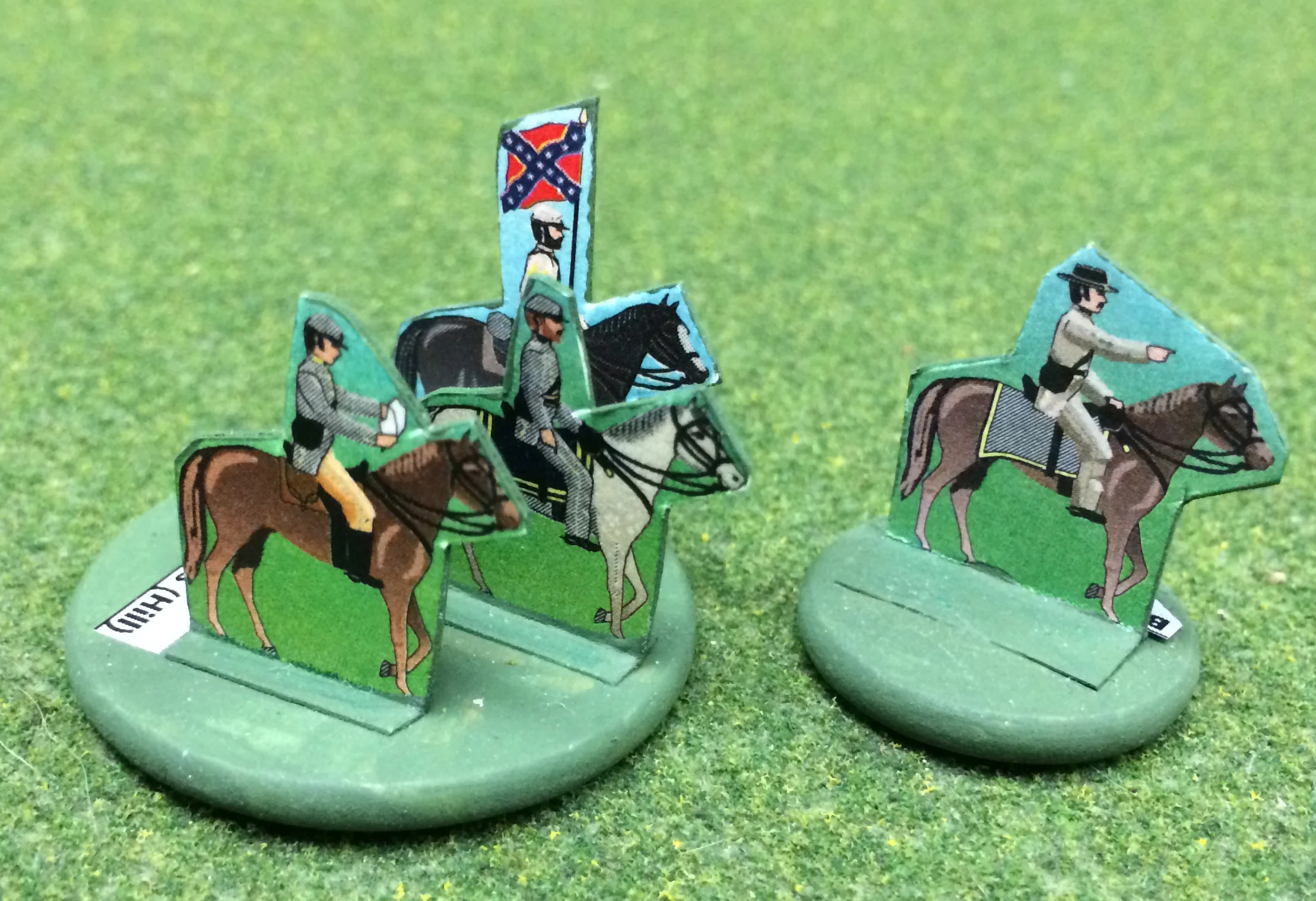 15mm Confederate Mounted Officers