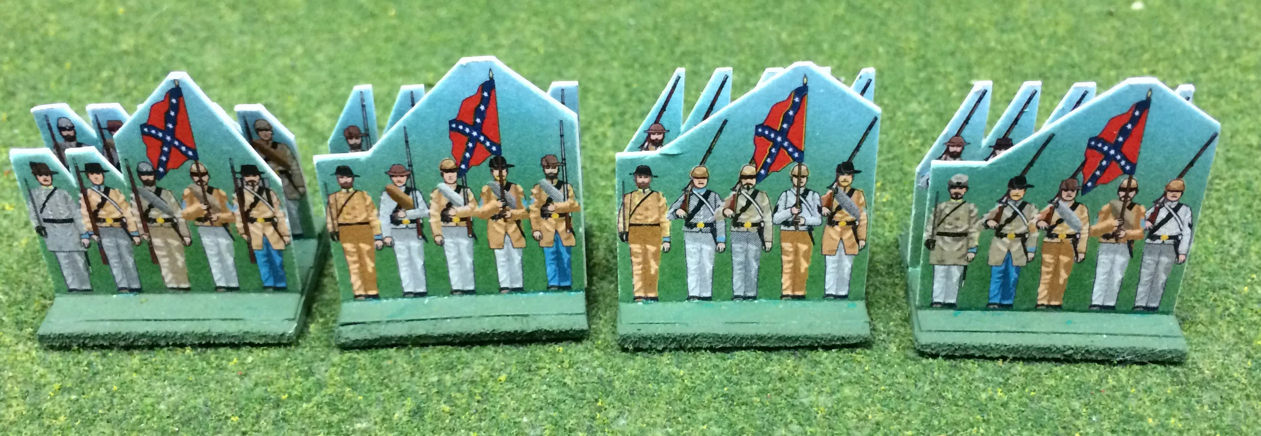 15mm Confederate Infantry Command Stands