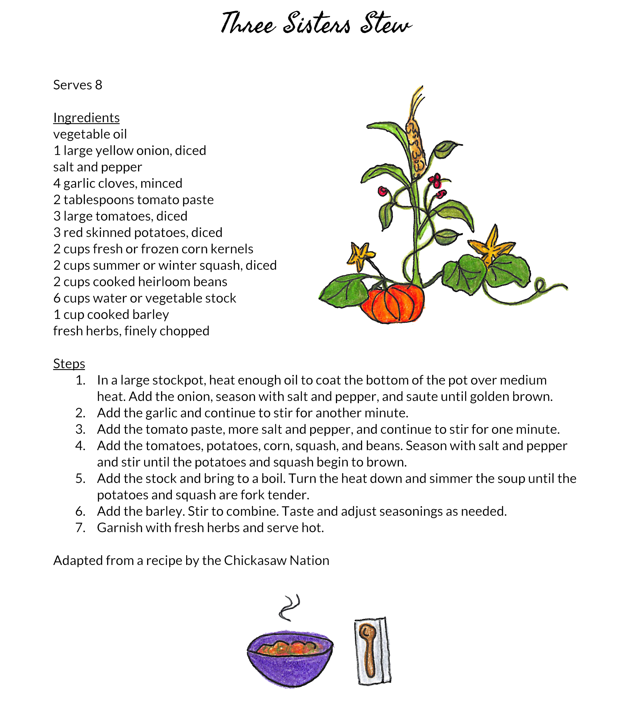 Sample 4th Grade Recipe