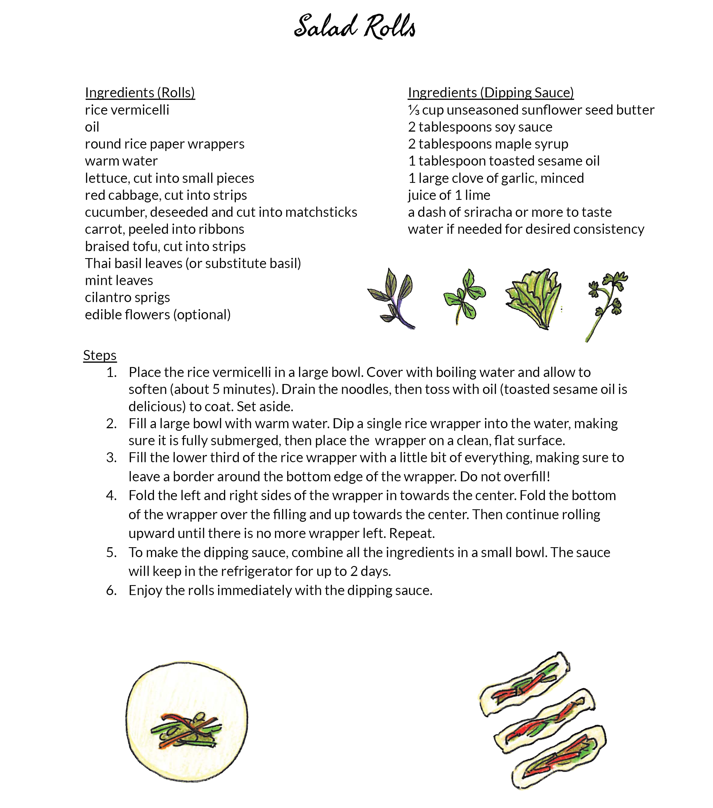 Sample 1st Grade Recipe