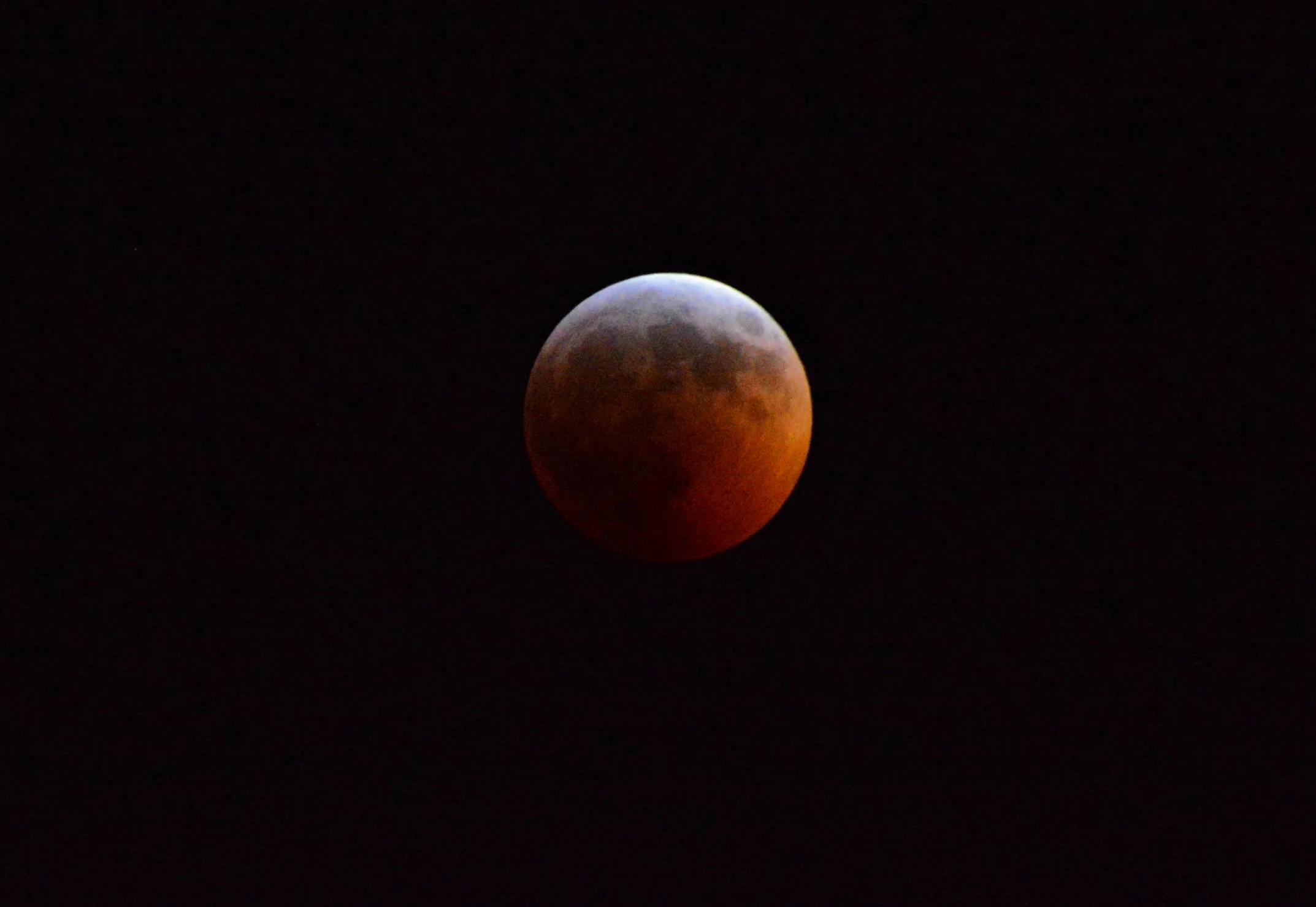  Super Blood Wolf Moon seen from Maryland, 1/20/19 