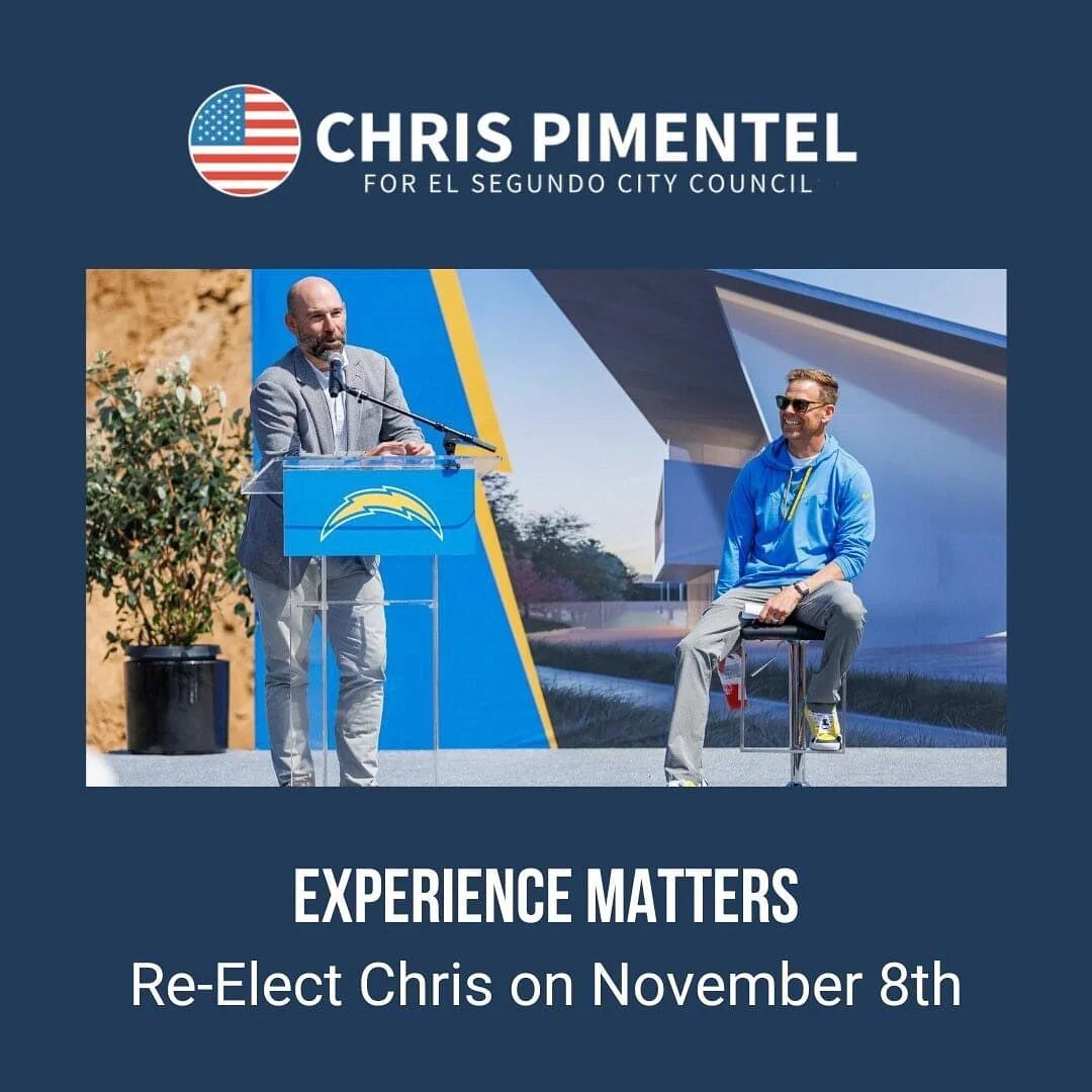 Chris brings world leading companies and innovators to El Segundo while seamlessly protecting our way of life and small town sensibility.  To nurture the future of space and Silicon Beach, to attract the Chargers and L'Oreal, while balancing the need
