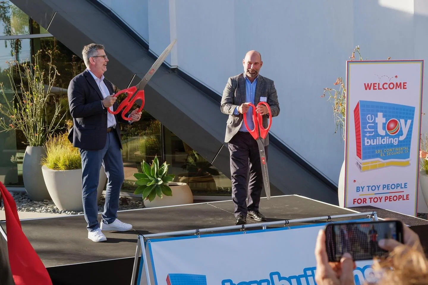 El Segundo has been central to the toy industry for more than 50 years! We welcomed the Toy Association and they let us help open the Toy Building.  El Segundo has more than 200 toy companies and they are central to our creative economy.  Thank you t